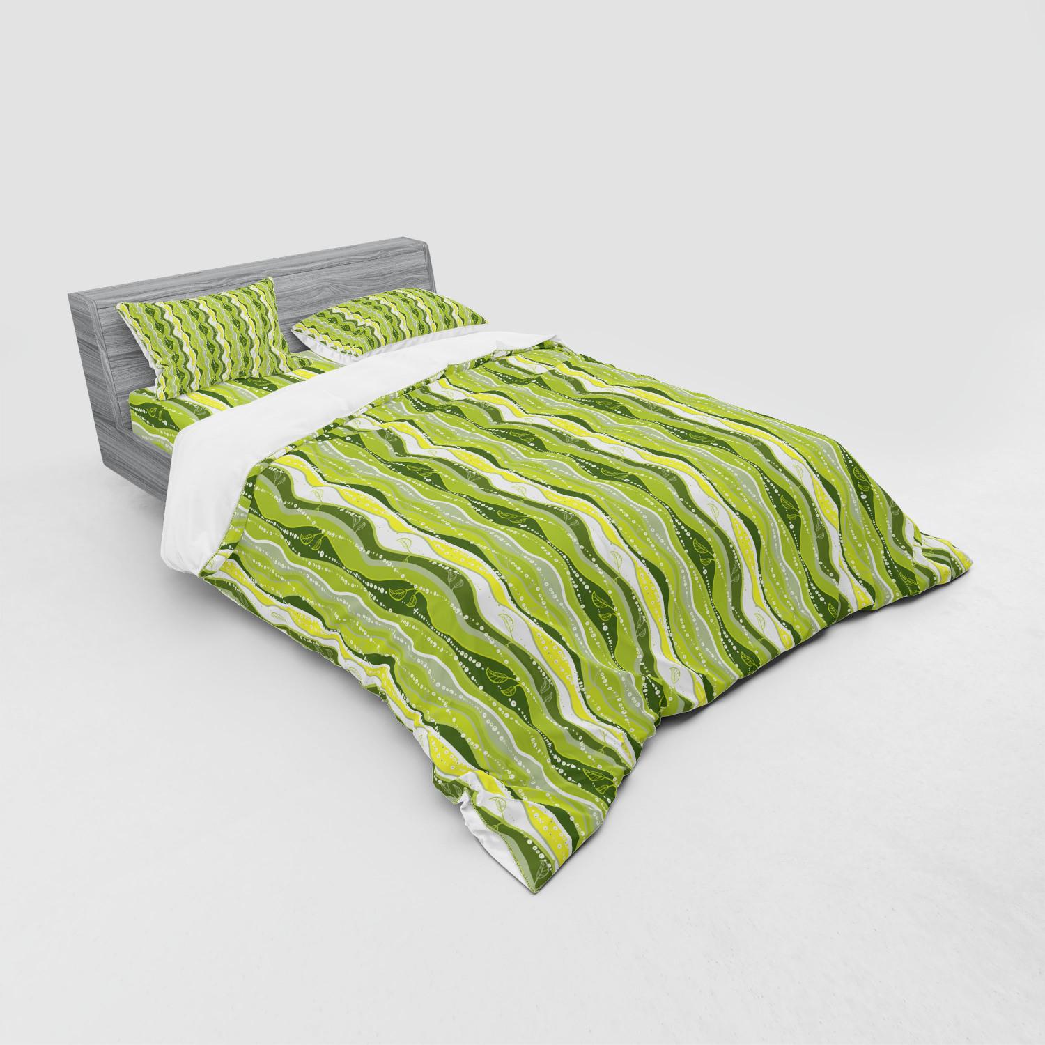 Ambesonne Retro Scene Bedding Set Duvet Cover Sham Fitted Sheet in 3 Sizes - Picture 72 of 244