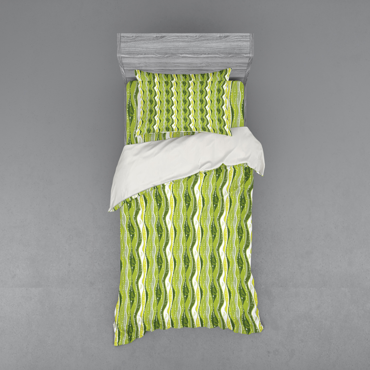 Ambesonne Retro Scene Bedding Set Duvet Cover Sham Fitted Sheet in 3 Sizes - Picture 69 of 244
