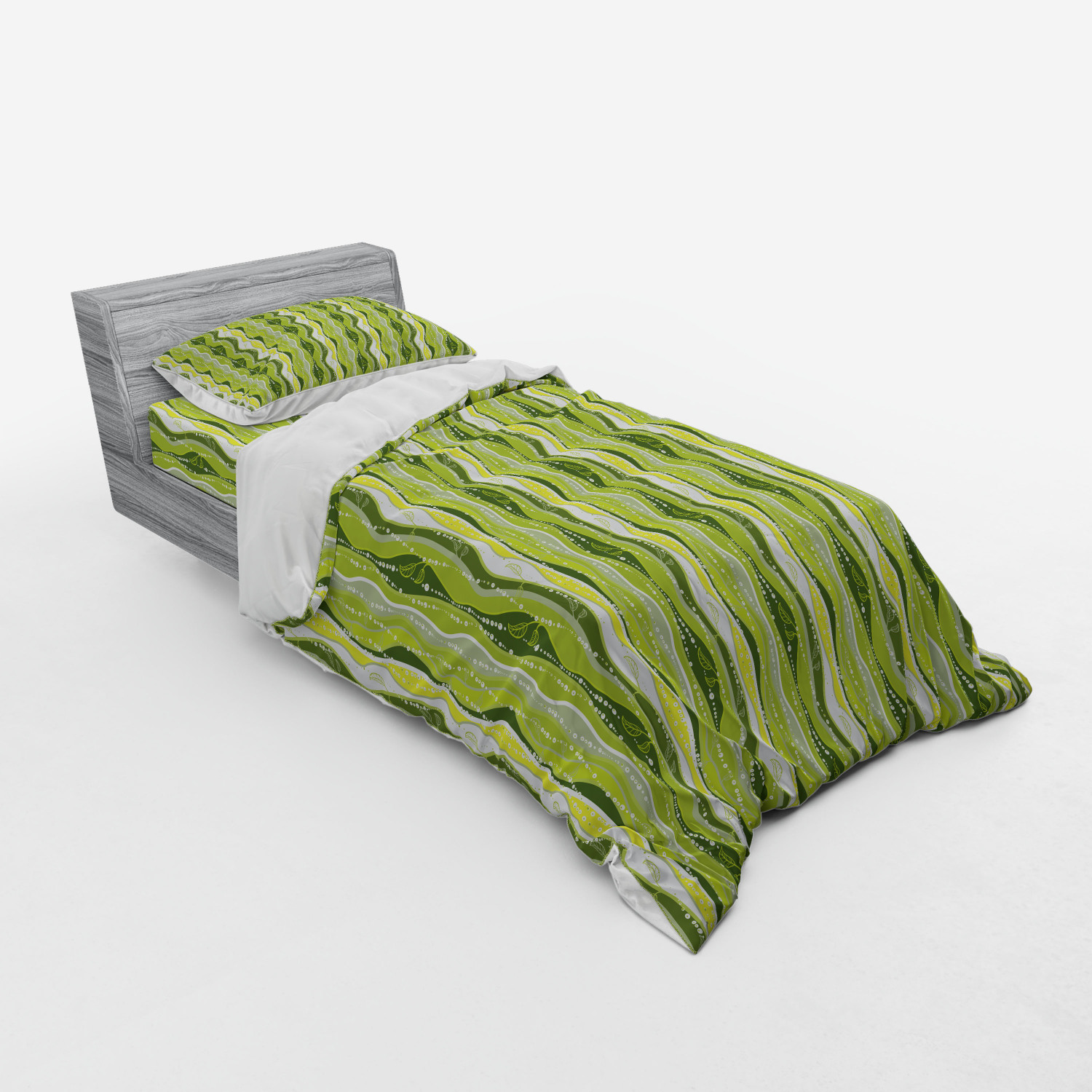 Ambesonne Retro Scene Bedding Set Duvet Cover Sham Fitted Sheet in 3 Sizes - Picture 70 of 244