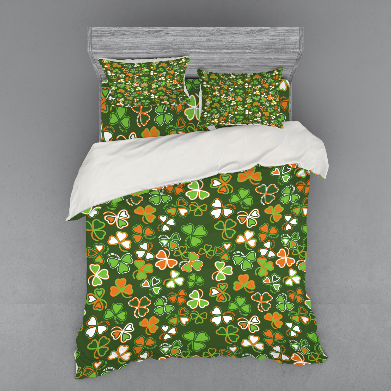 Ambesonne Nature Inspired Bedding Set Duvet Cover Sham Fitted Sheet in 3 Sizes - Picture 107 of 244