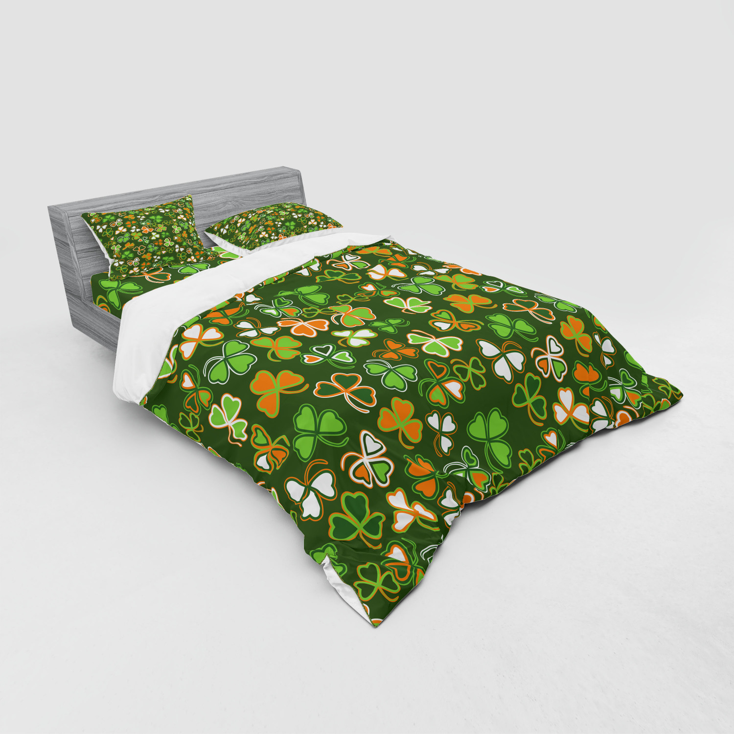 Ambesonne Nature Inspired Bedding Set Duvet Cover Sham Fitted Sheet in 3 Sizes - Picture 108 of 244