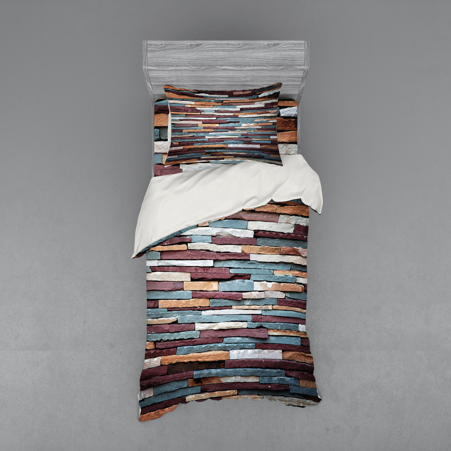 Ambesonne Retro Scene Bedding Set Duvet Cover Sham Fitted Sheet in 3 Sizes - Picture 5 of 244