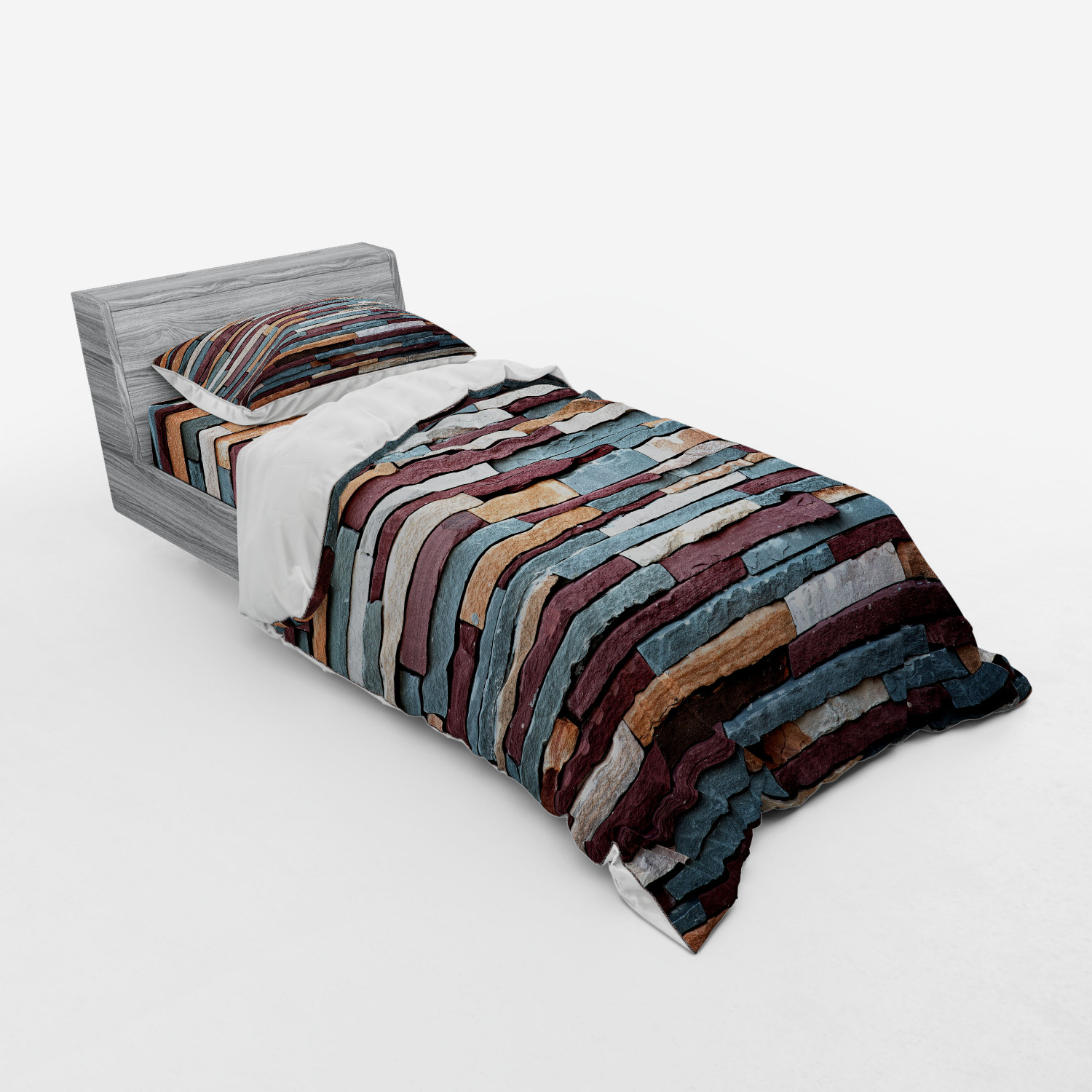 Ambesonne Retro Scene Bedding Set Duvet Cover Sham Fitted Sheet in 3 Sizes - Picture 6 of 244