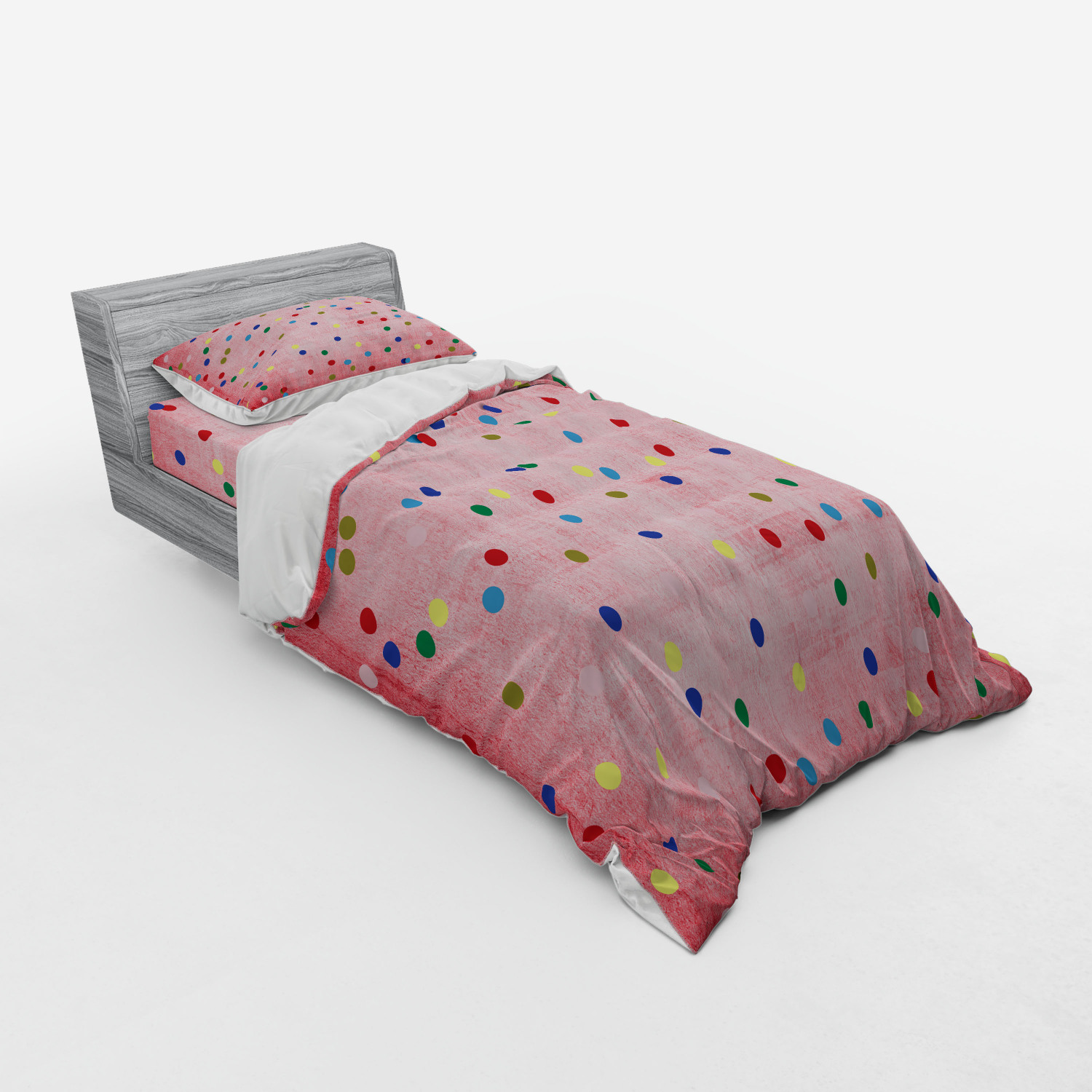 Ambesonne Retro Scene Bedding Set Duvet Cover Sham Fitted Sheet in 3 Sizes - Picture 94 of 244