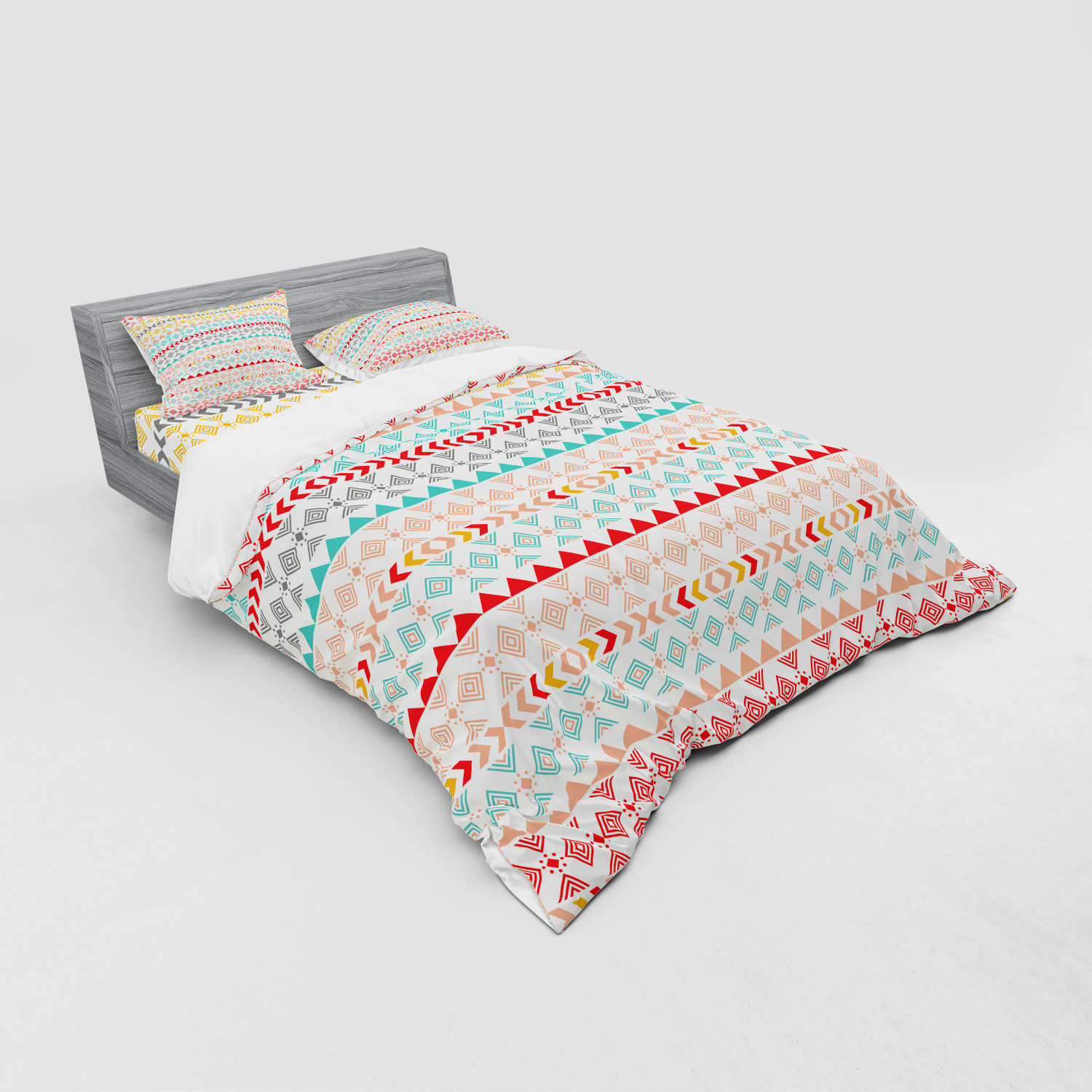 Ambesonne Vintage Scene Bedding Set Duvet Cover Sham Fitted Sheet in 3 Sizes - Picture 40 of 244