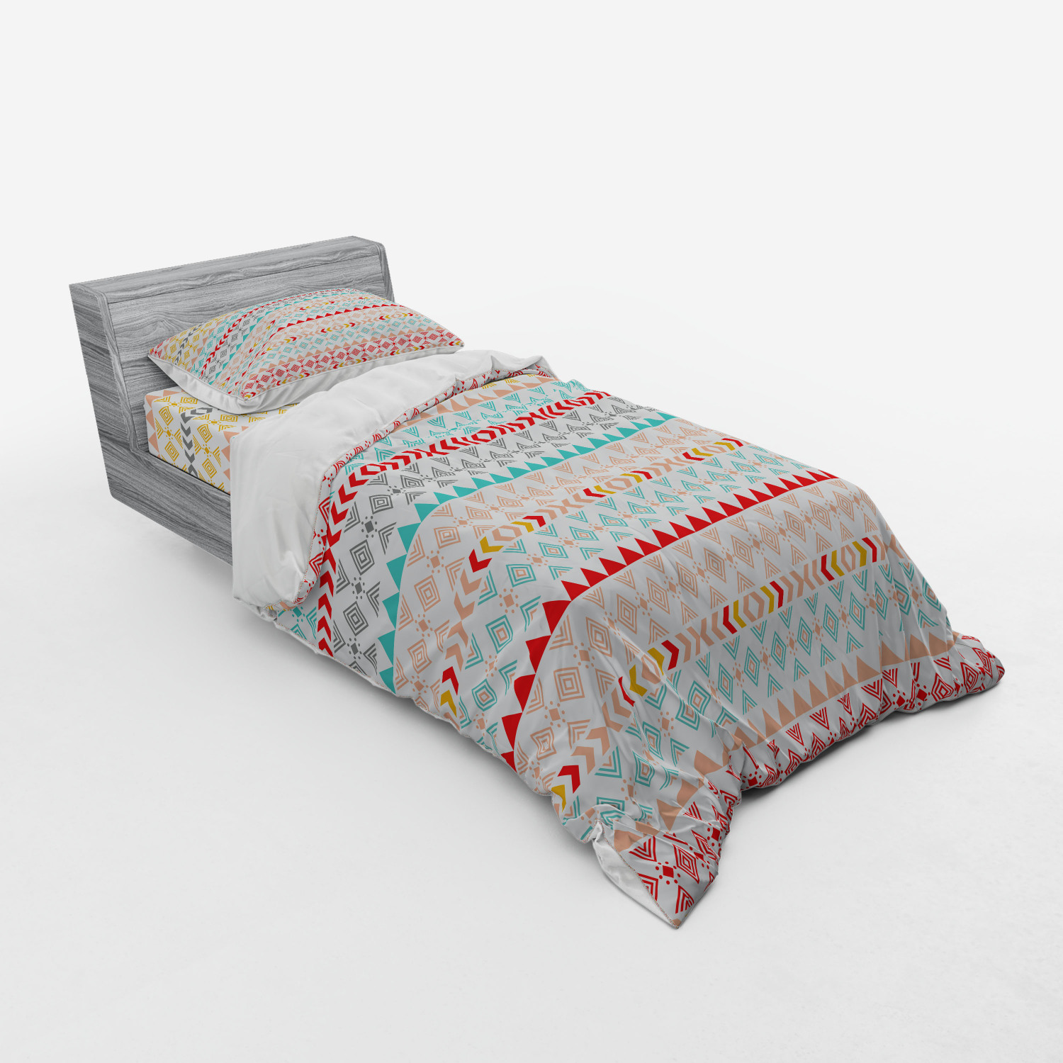Ambesonne Vintage Scene Bedding Set Duvet Cover Sham Fitted Sheet in 3 Sizes - Picture 38 of 244