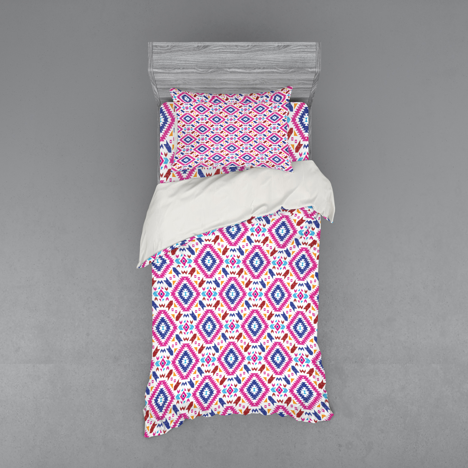 Ambesonne Ethnic Design Bedding Set Duvet Cover Sham Fitted Sheet in 3 Sizes - Picture 121 of 240