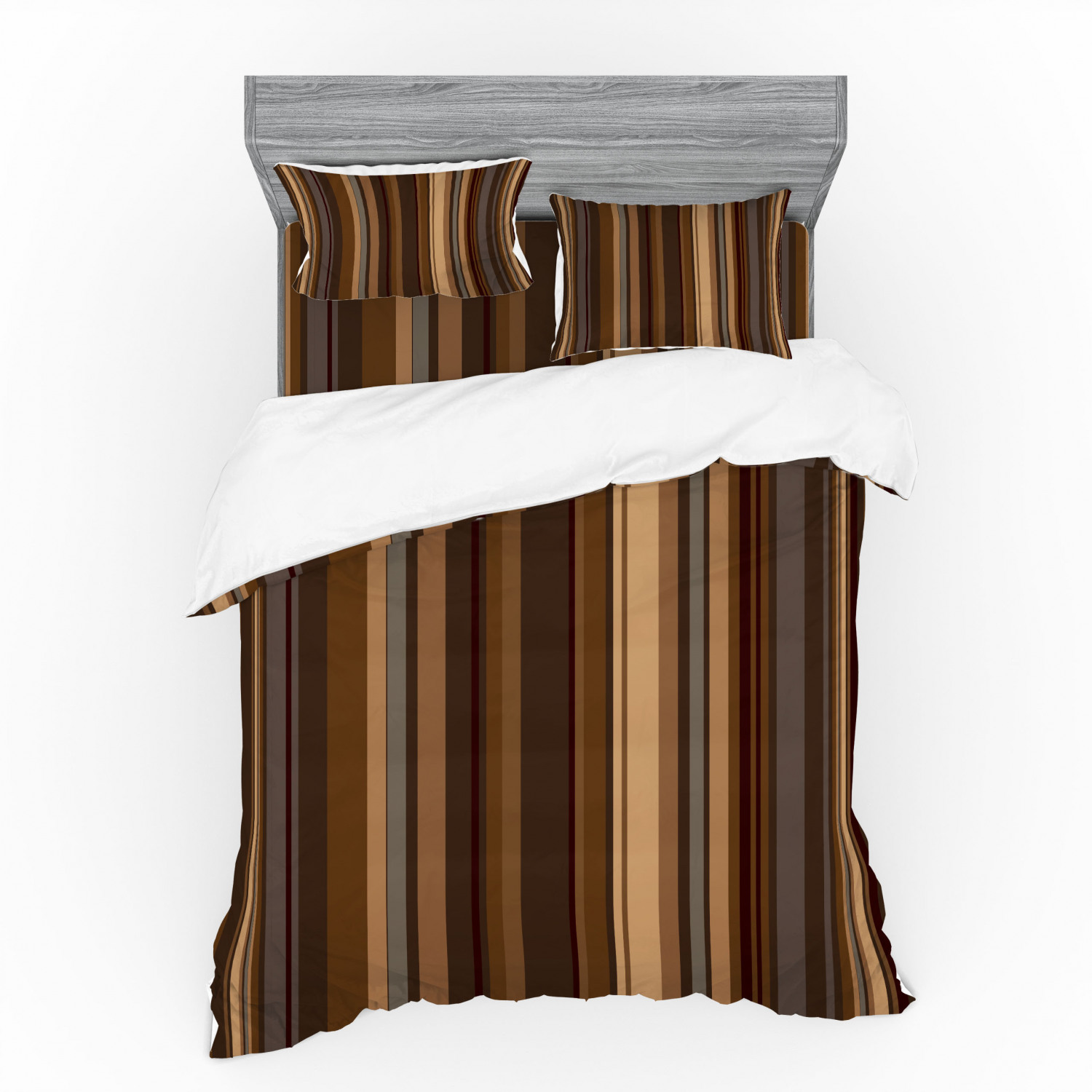 Ambesonne Retro Scene Bedding Set Duvet Cover Sham Fitted Sheet in 3 Sizes - Picture 179 of 244
