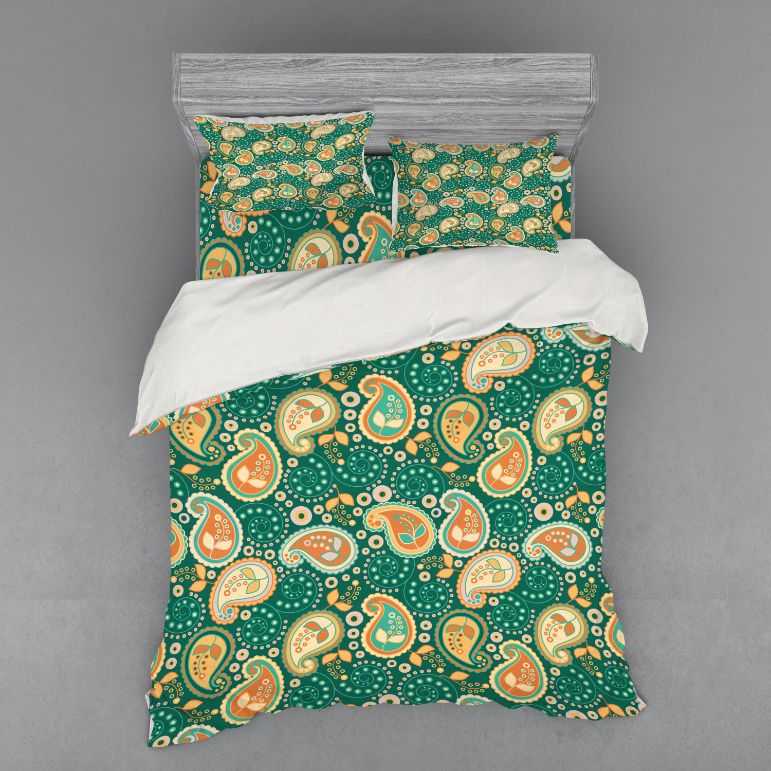 Ambesonne Ethnic Design Bedding Set Duvet Cover Sham Fitted Sheet in 3 Sizes - Picture 99 of 240