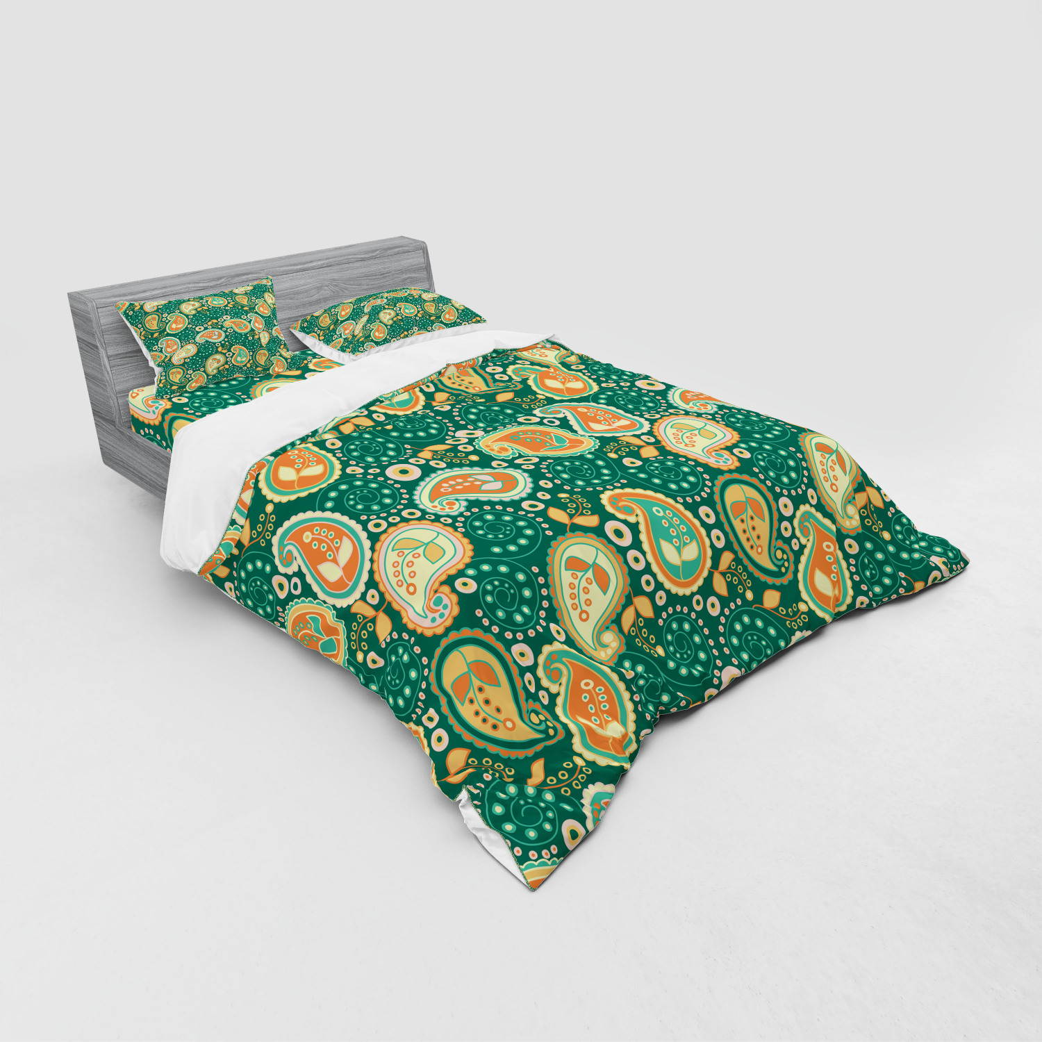 Ambesonne Ethnic Design Bedding Set Duvet Cover Sham Fitted Sheet in 3 Sizes - Picture 100 of 240