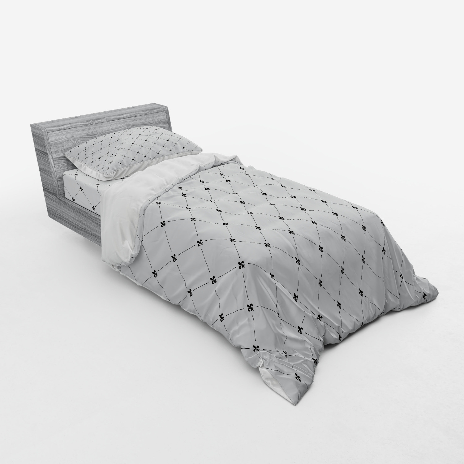 Ambesonne Vintage Scene Bedding Set Duvet Cover Sham Fitted Sheet in 3 Sizes - Picture 210 of 244