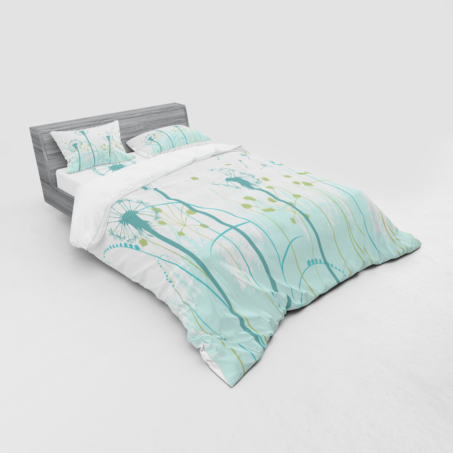 Ambesonne Spring Bedding Set Duvet Cover Sham Fitted Sheet in 3 Sizes - Picture 44 of 240