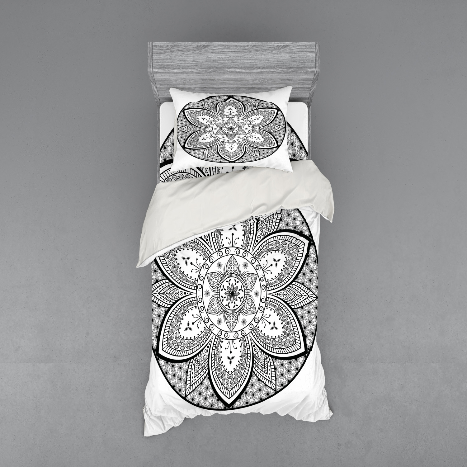 Ambesonne Ethnic Design Bedding Set Duvet Cover Sham Fitted Sheet in 3 Sizes - Picture 65 of 240