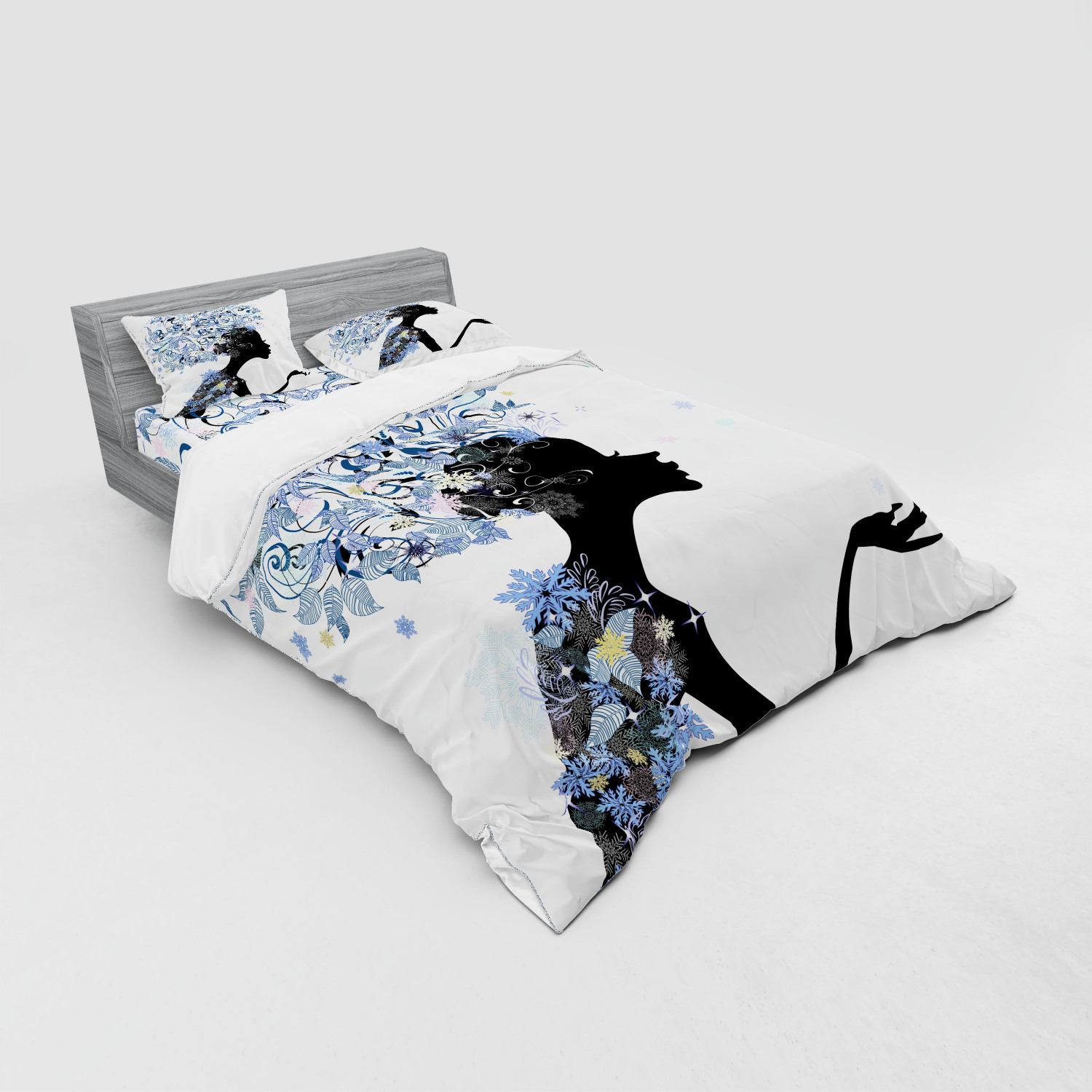 Ambesonne Retro Scene Bedding Set Duvet Cover Sham Fitted Sheet in 3 Sizes - Picture 80 of 244