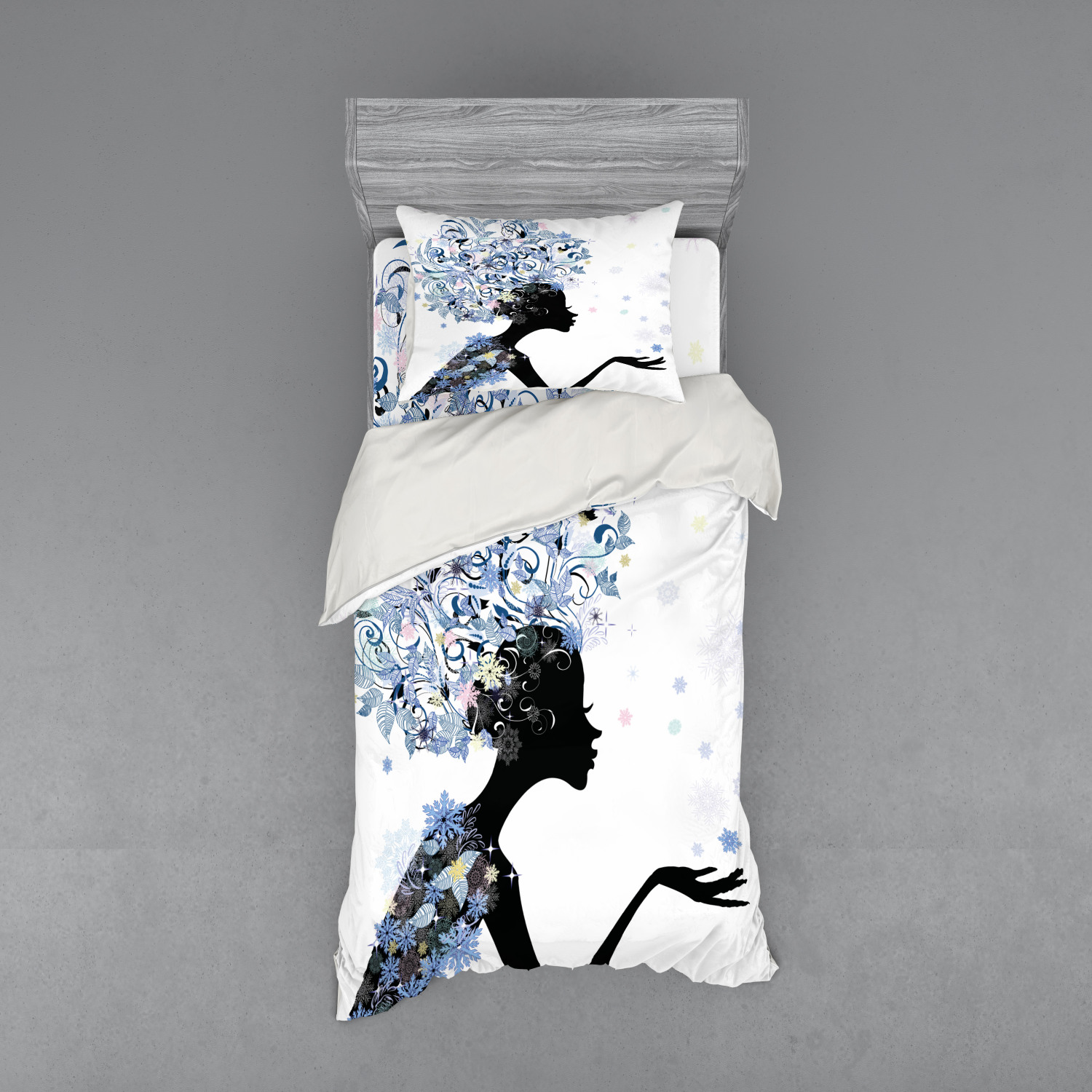 Ambesonne Retro Scene Bedding Set Duvet Cover Sham Fitted Sheet in 3 Sizes - Picture 77 of 244