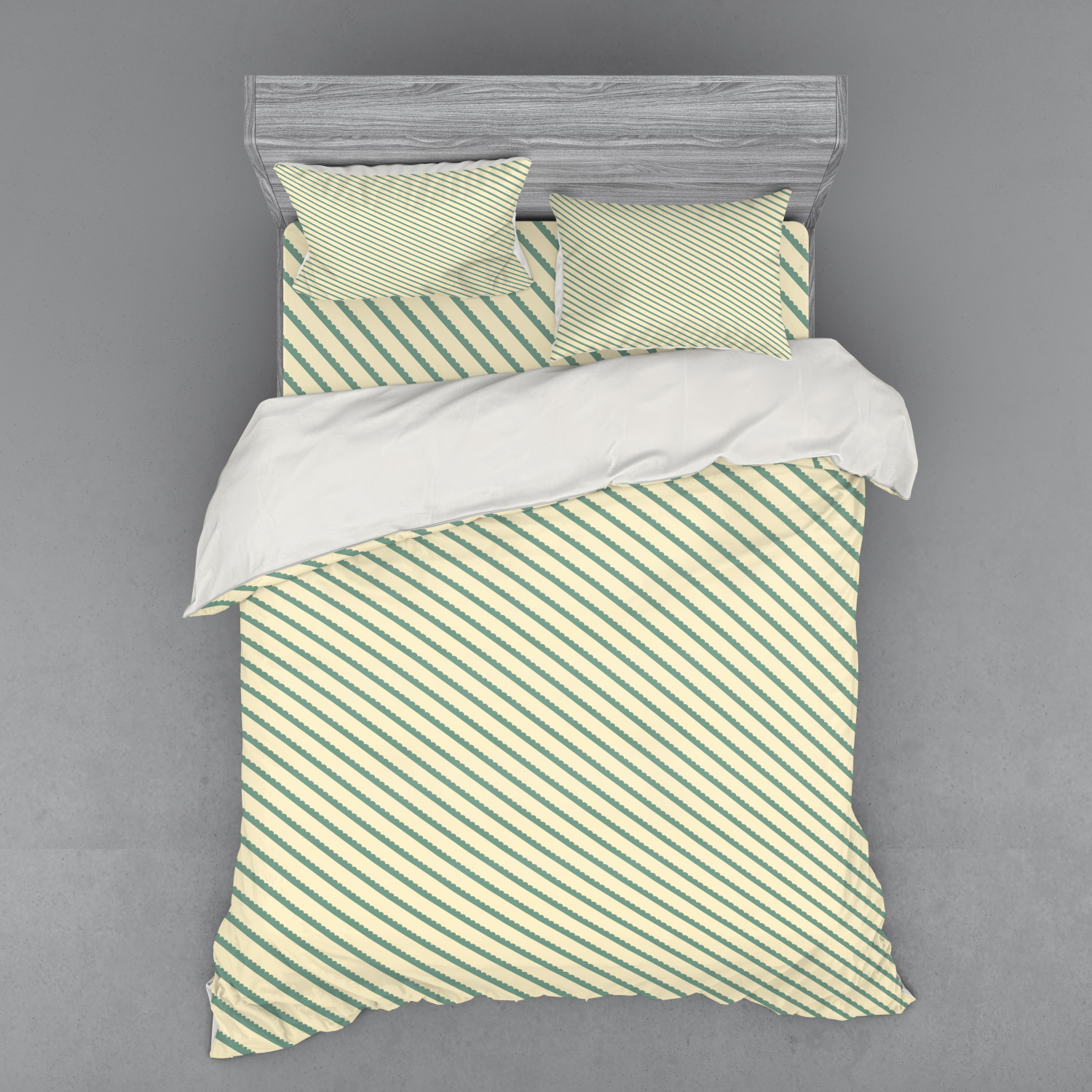 Ambesonne Retro Scene Bedding Set Duvet Cover Sham Fitted Sheet in 3 Sizes - Picture 11 of 244