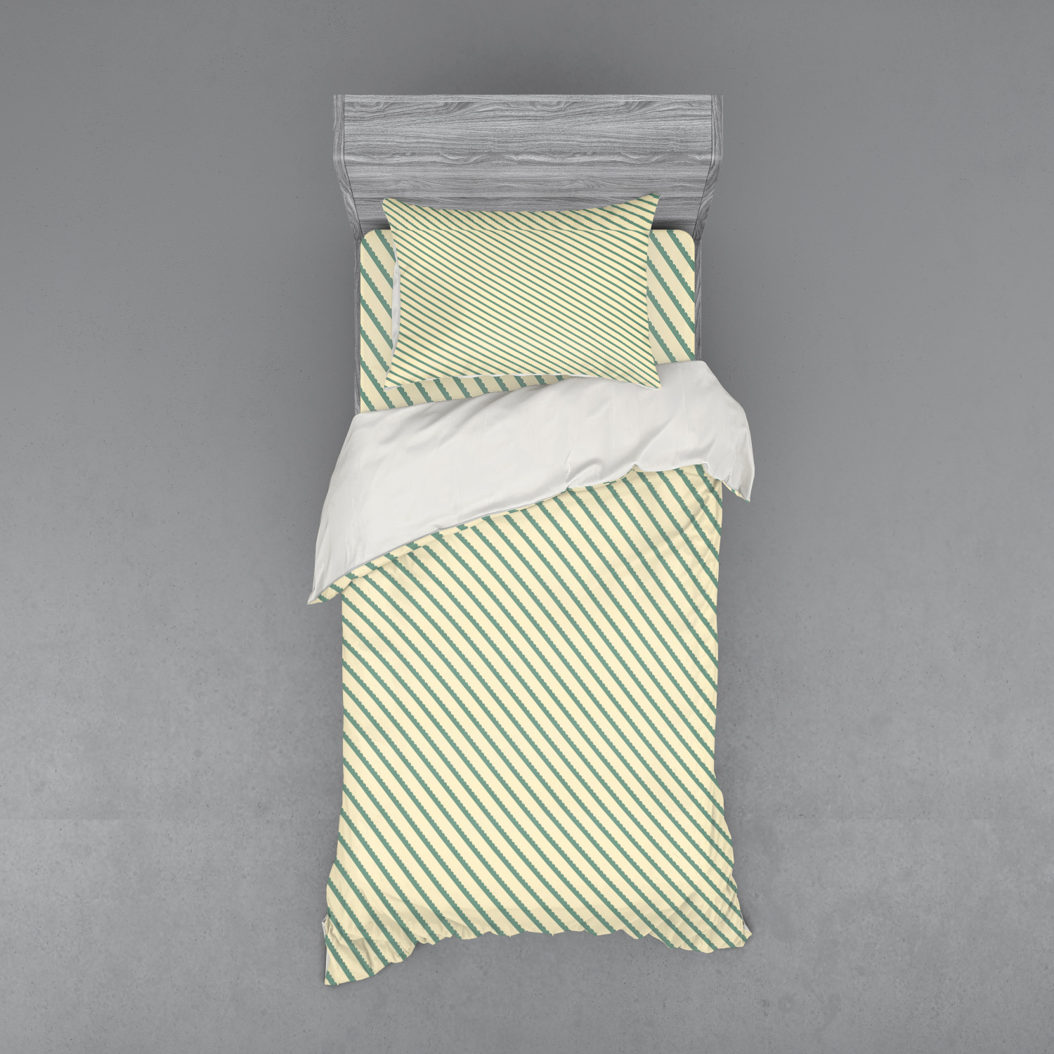 Ambesonne Retro Scene Bedding Set Duvet Cover Sham Fitted Sheet in 3 Sizes - Picture 9 of 244