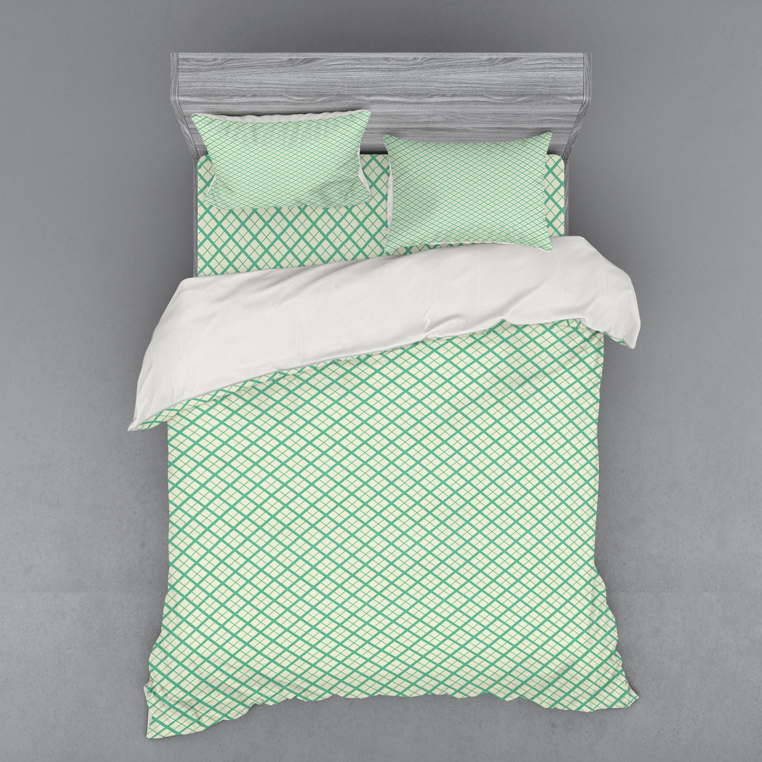 Ambesonne Retro Scene Bedding Set Duvet Cover Sham Fitted Sheet in 3 Sizes - Picture 31 of 244