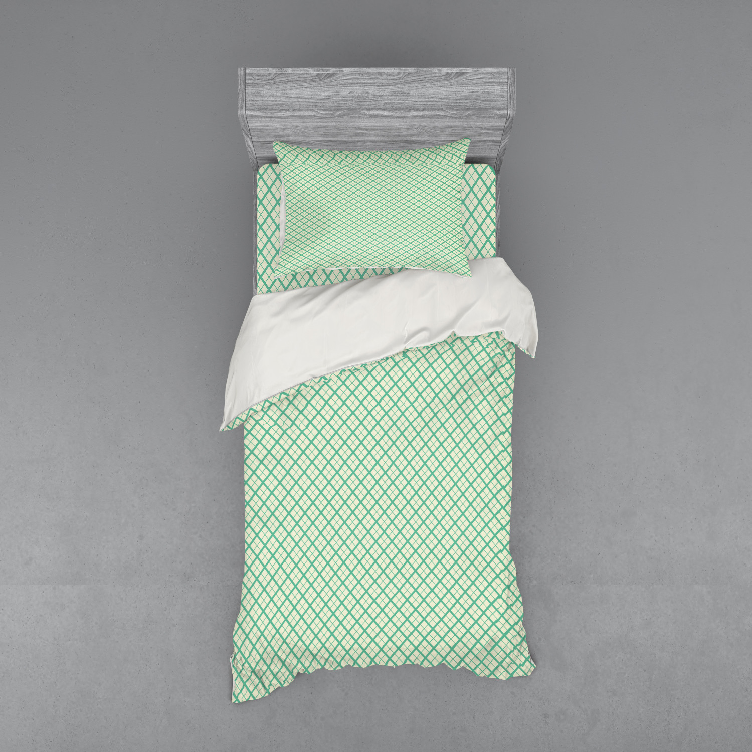 Ambesonne Retro Scene Bedding Set Duvet Cover Sham Fitted Sheet in 3 Sizes - Picture 29 of 244