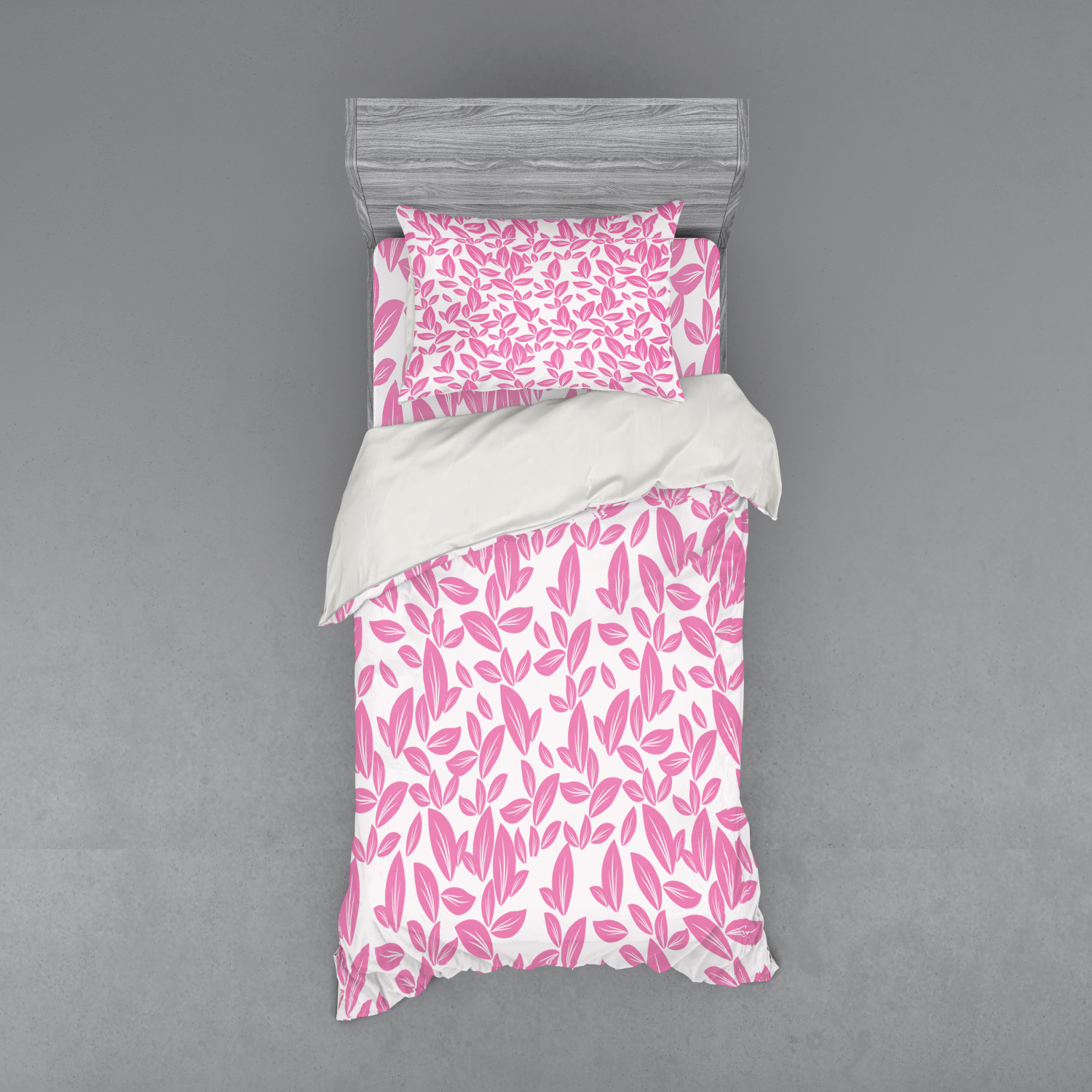 Ambesonne Flower Art Bedding Set Duvet Cover Sham Fitted Sheet in 3 Sizes - Picture 17 of 244