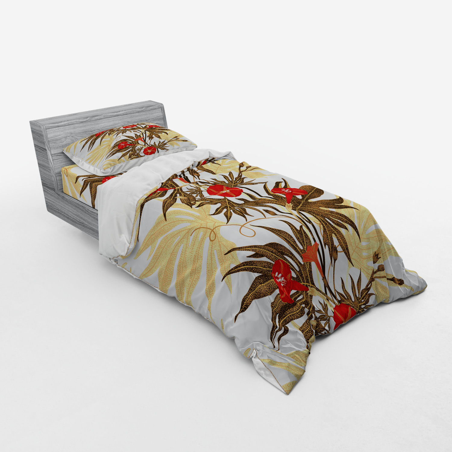 Ambesonne Vintage Scene Bedding Set Duvet Cover Sham Fitted Sheet in 3 Sizes - Picture 82 of 244