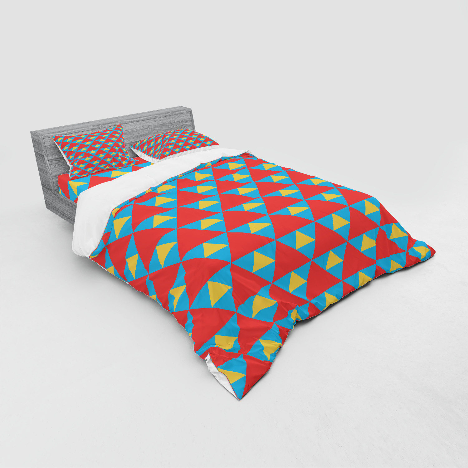 Ambesonne Retro Scene Bedding Set Duvet Cover Sham Fitted Sheet in 3 Sizes - Picture 24 of 244