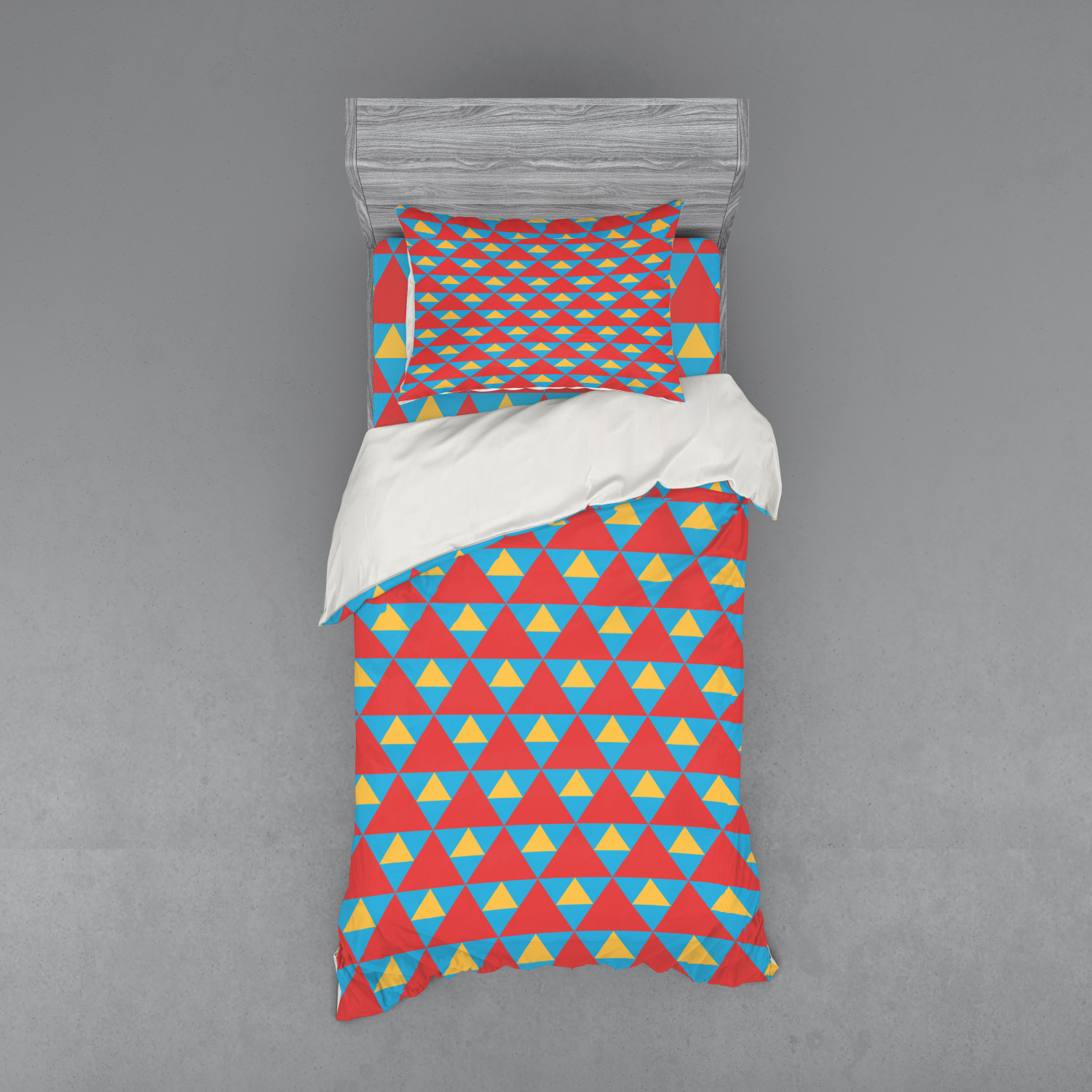 Ambesonne Retro Scene Bedding Set Duvet Cover Sham Fitted Sheet in 3 Sizes - Picture 21 of 244