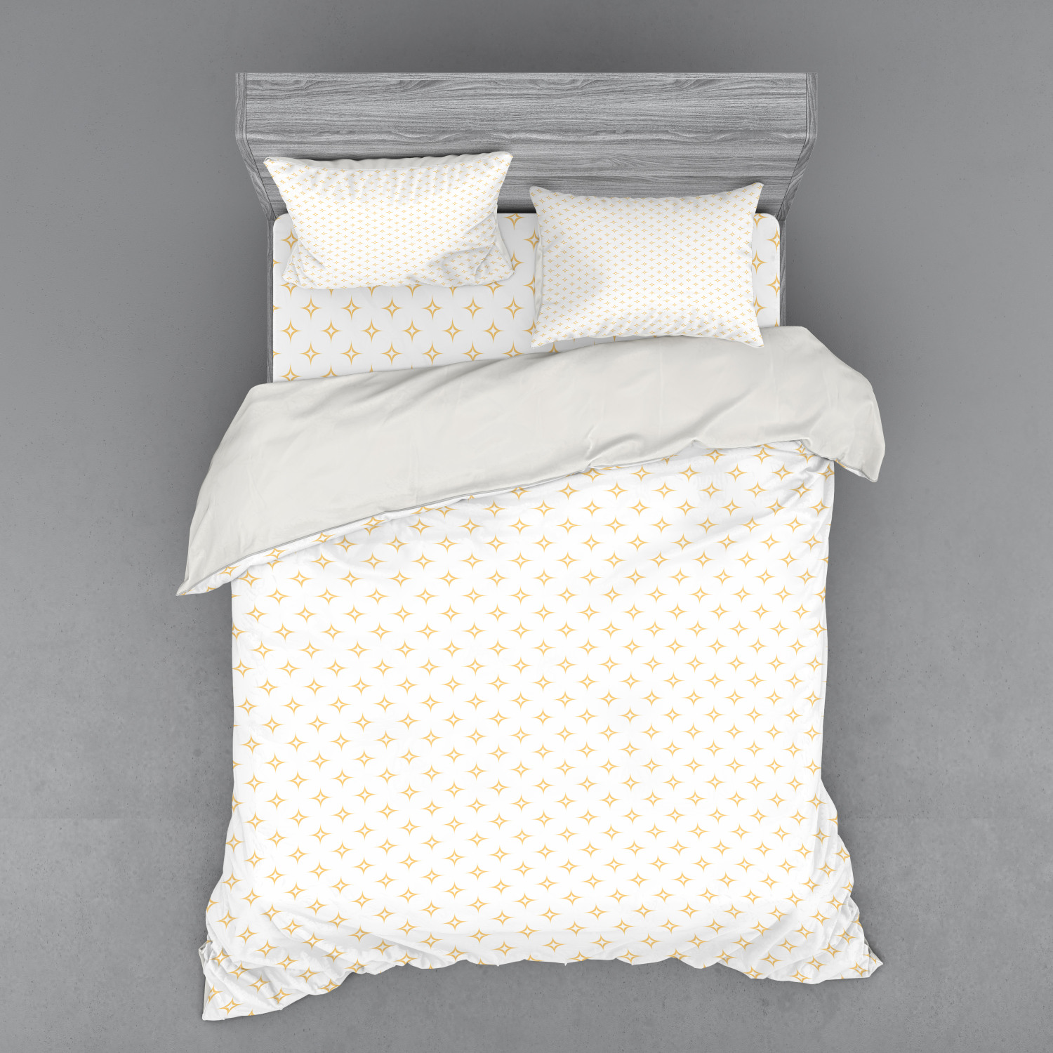 Ambesonne Retro Scene Bedding Set Duvet Cover Sham Fitted Sheet in 3 Sizes - Picture 195 of 244