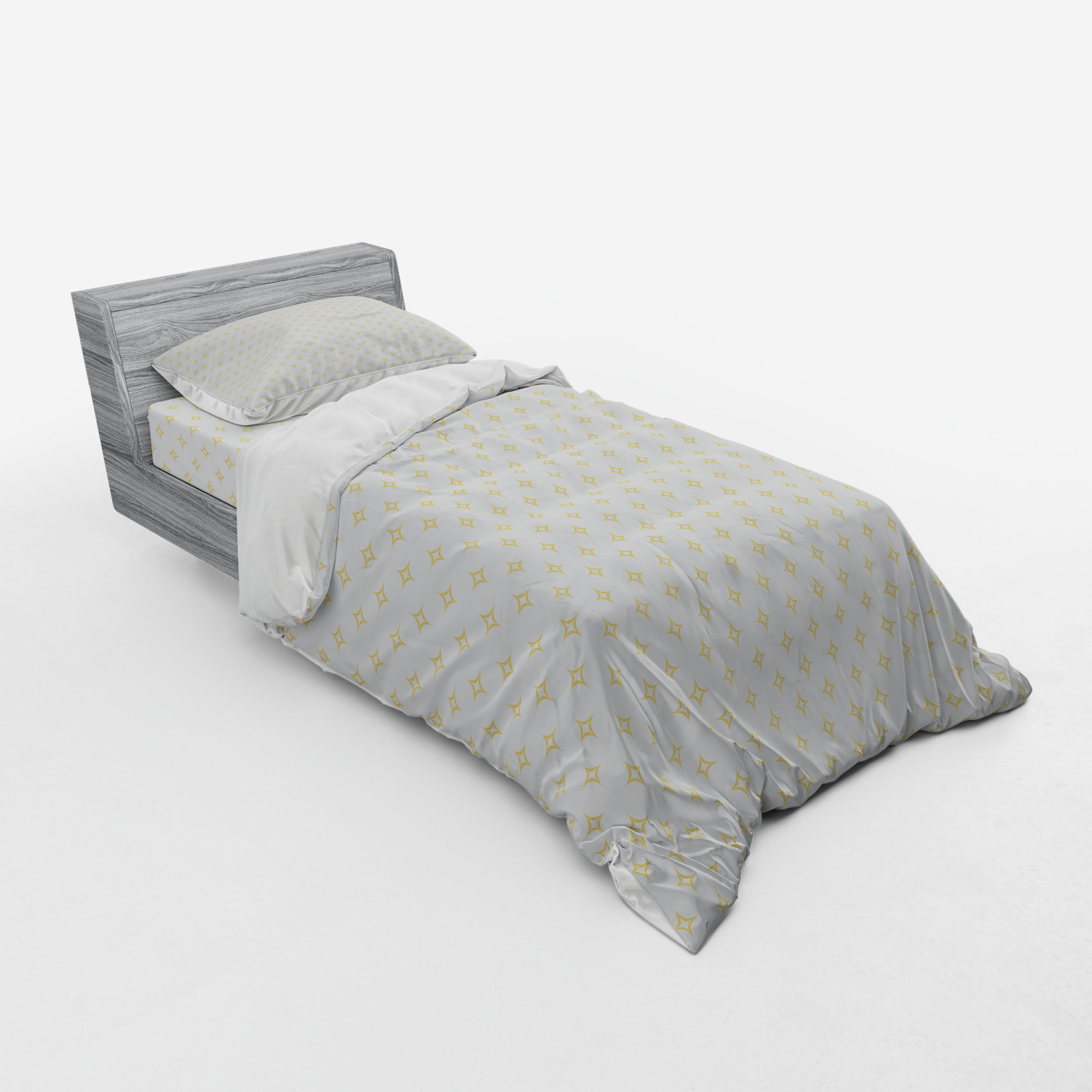 Ambesonne Retro Scene Bedding Set Duvet Cover Sham Fitted Sheet in 3 Sizes - Picture 194 of 244