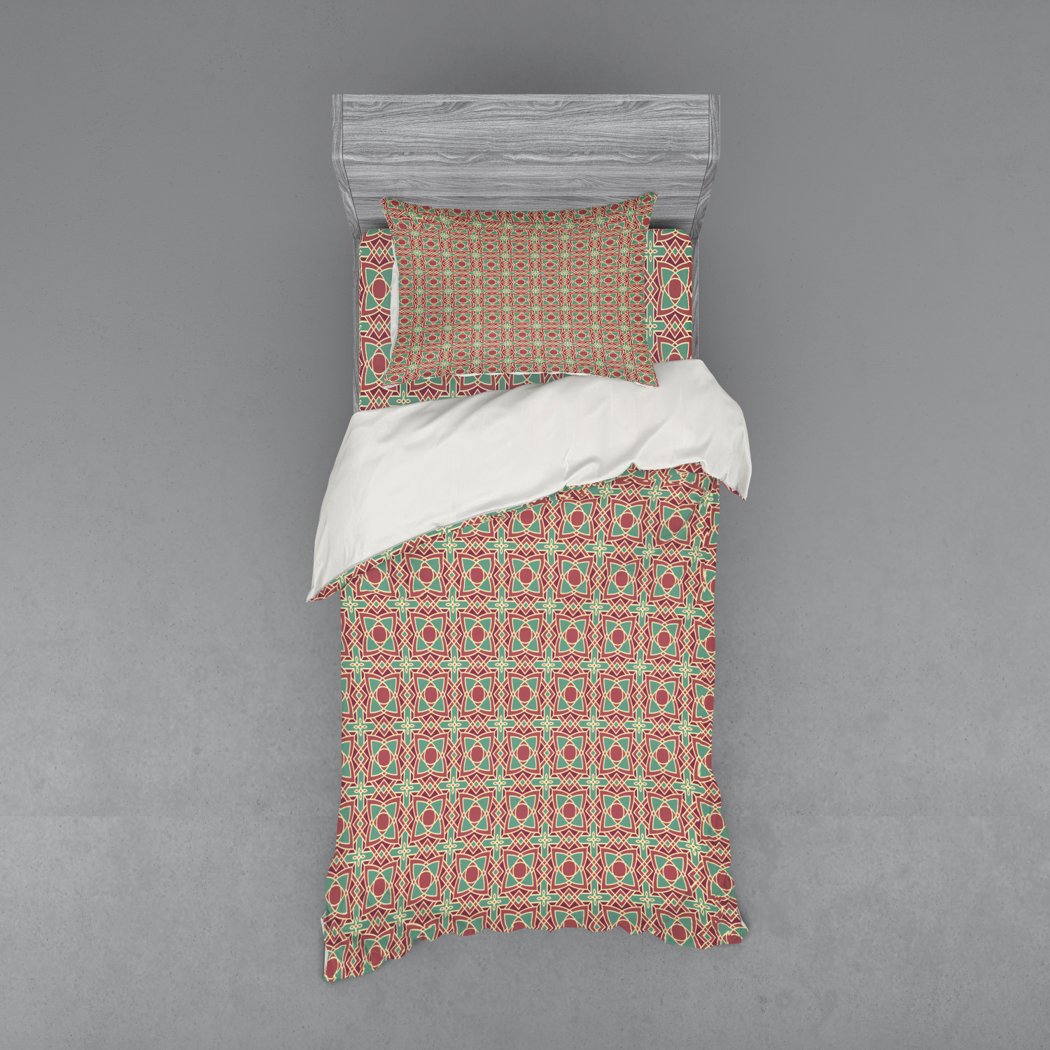 Ambesonne Ethnic Design Bedding Set Duvet Cover Sham Fitted Sheet in 3 Sizes - Picture 101 of 240
