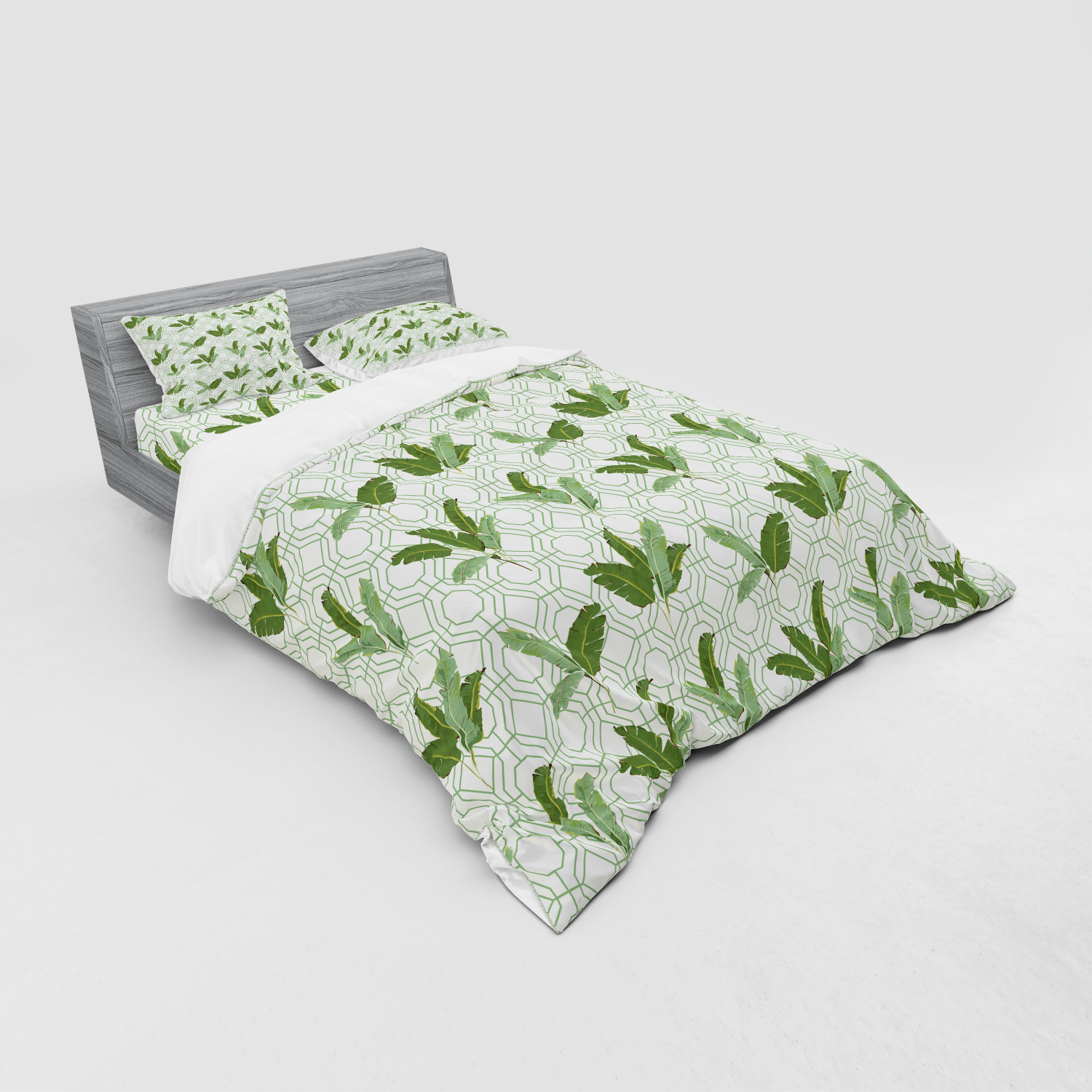 Ambesonne Retro Scene Bedding Set Duvet Cover Sham Fitted Sheet in 3 Sizes - Picture 152 of 244