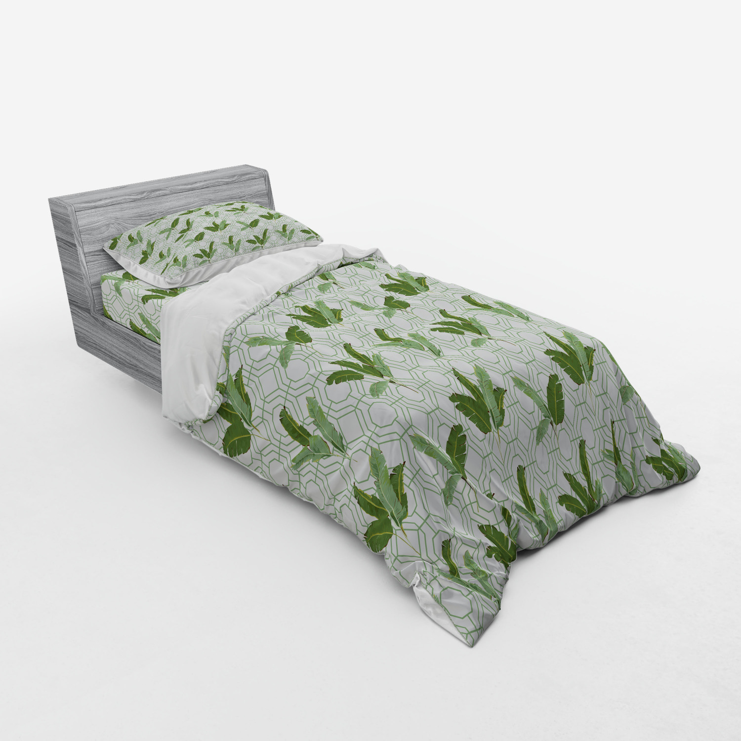 Ambesonne Retro Scene Bedding Set Duvet Cover Sham Fitted Sheet in 3 Sizes - Picture 150 of 244