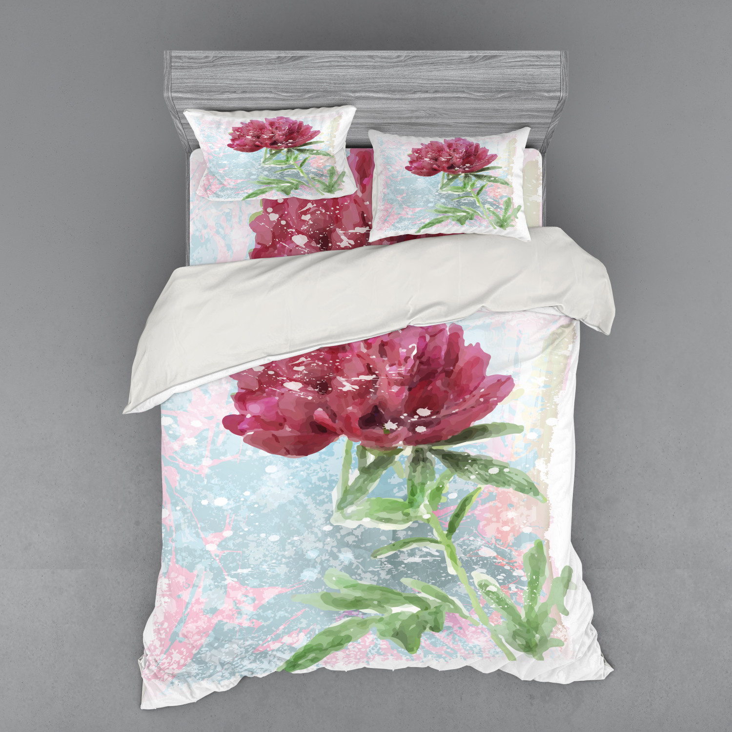 Ambesonne Retro Scene Bedding Set Duvet Cover Sham Fitted Sheet in 3 Sizes - Picture 159 of 244