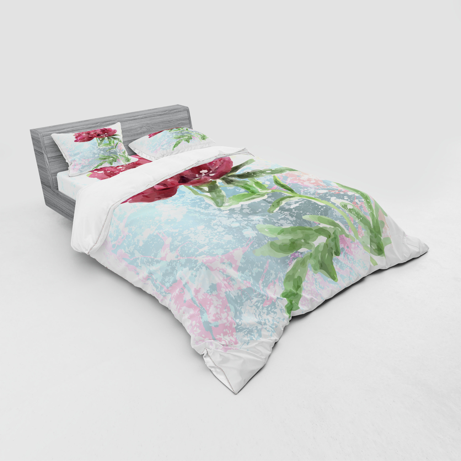 Ambesonne Retro Scene Bedding Set Duvet Cover Sham Fitted Sheet in 3 Sizes - Picture 160 of 244
