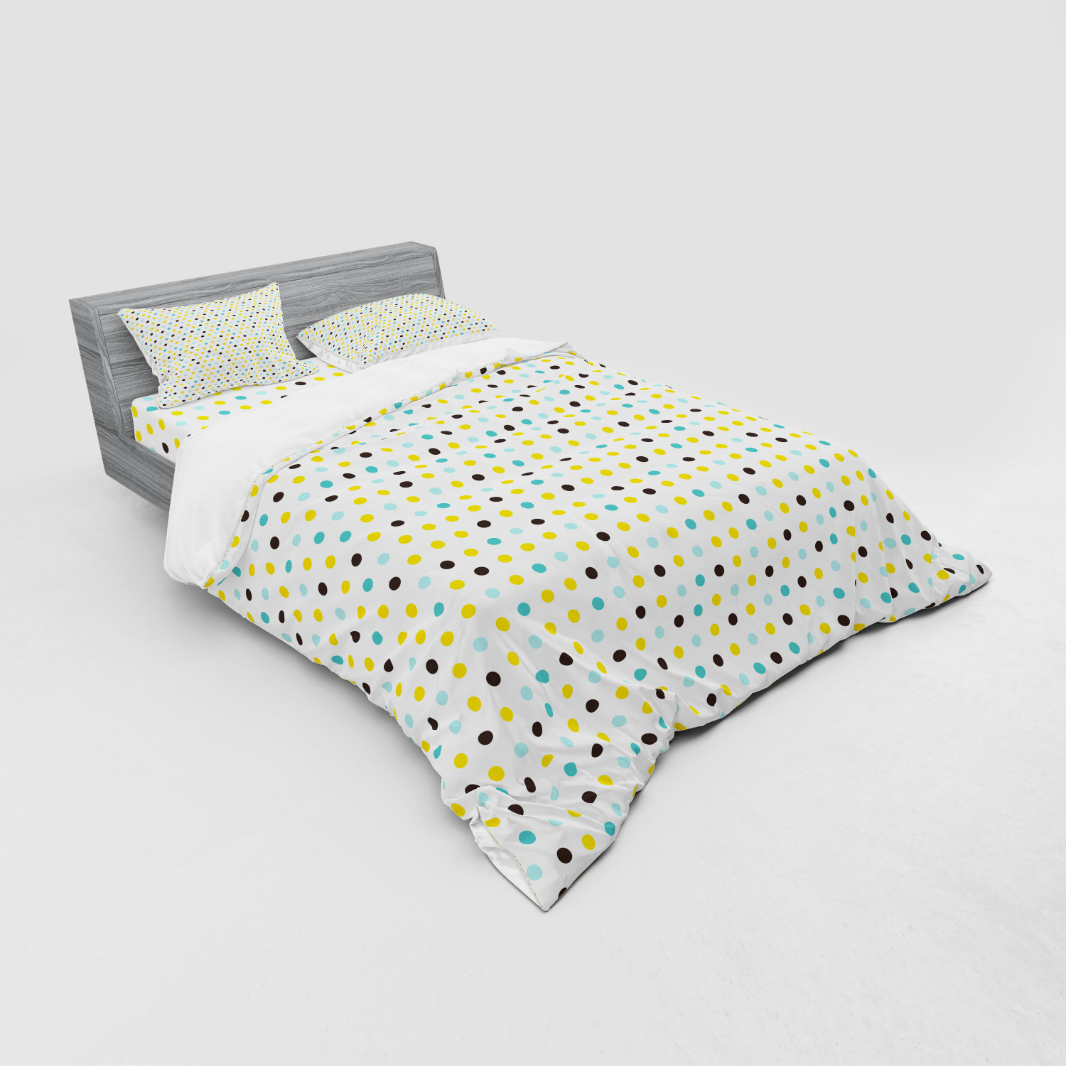 Ambesonne Retro Scene Bedding Set Duvet Cover Sham Fitted Sheet in 3 Sizes - Picture 164 of 244