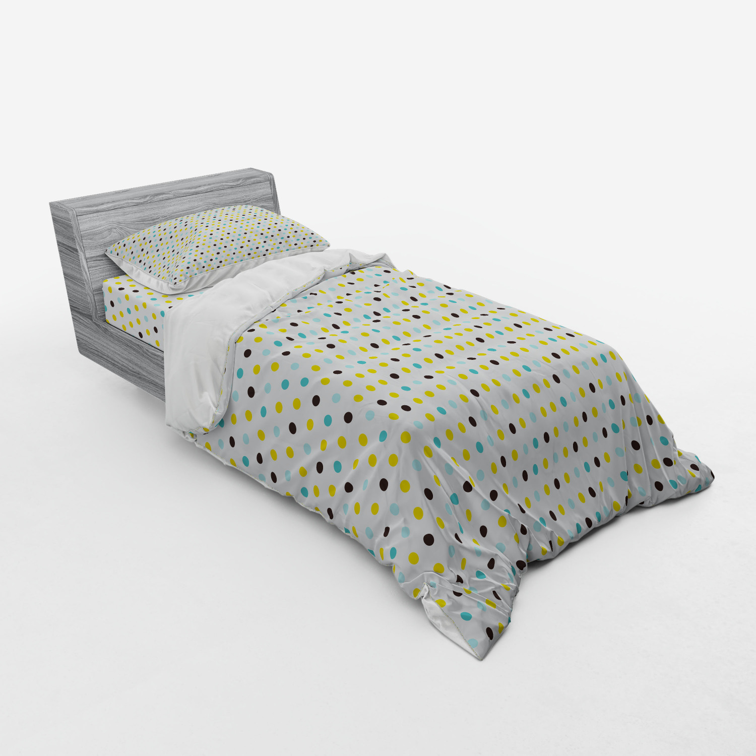 Ambesonne Retro Scene Bedding Set Duvet Cover Sham Fitted Sheet in 3 Sizes - Picture 162 of 244