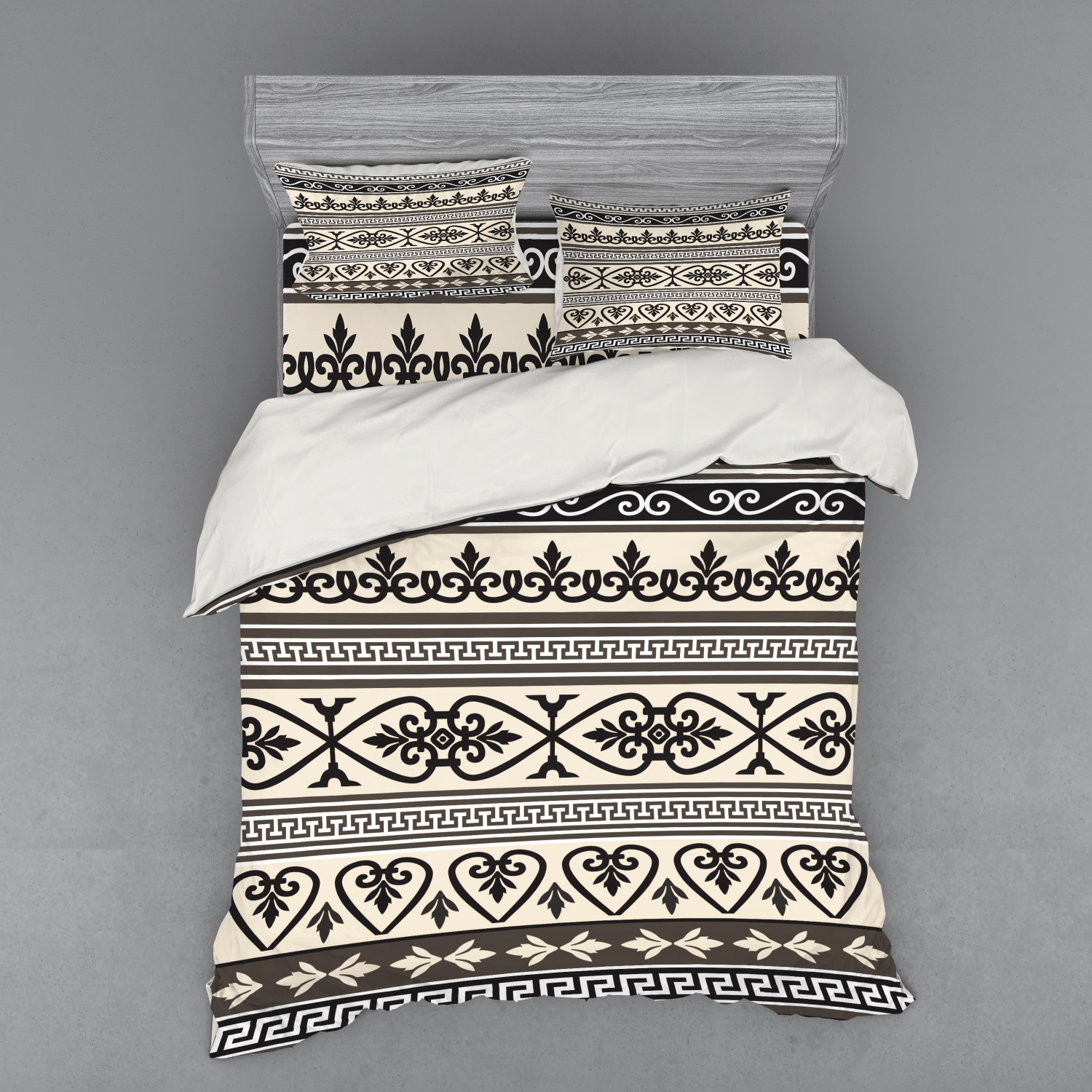Ambesonne Ethnic Design Bedding Set Duvet Cover Sham Fitted Sheet in 3 Sizes - Picture 23 of 240