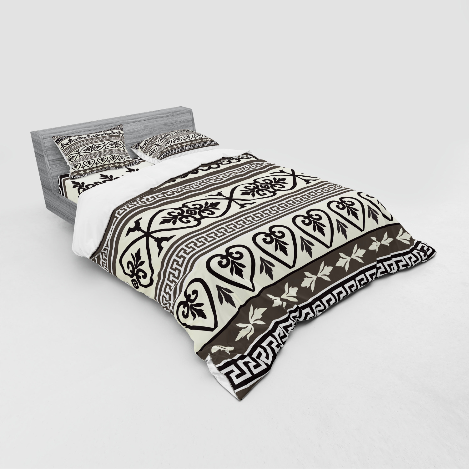 Ambesonne Ethnic Design Bedding Set Duvet Cover Sham Fitted Sheet in 3 Sizes - Picture 24 of 240