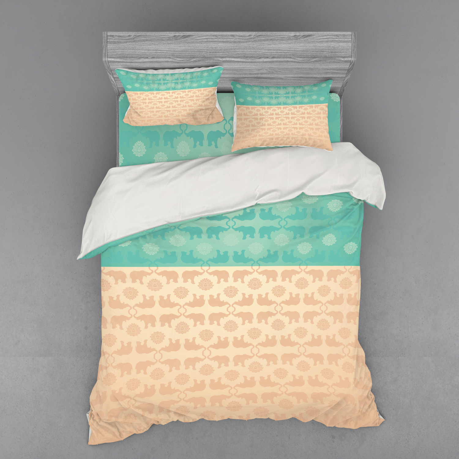 Ambesonne Ethnic Design Bedding Set Duvet Cover Sham Fitted Sheet in 3 Sizes - Picture 19 of 240