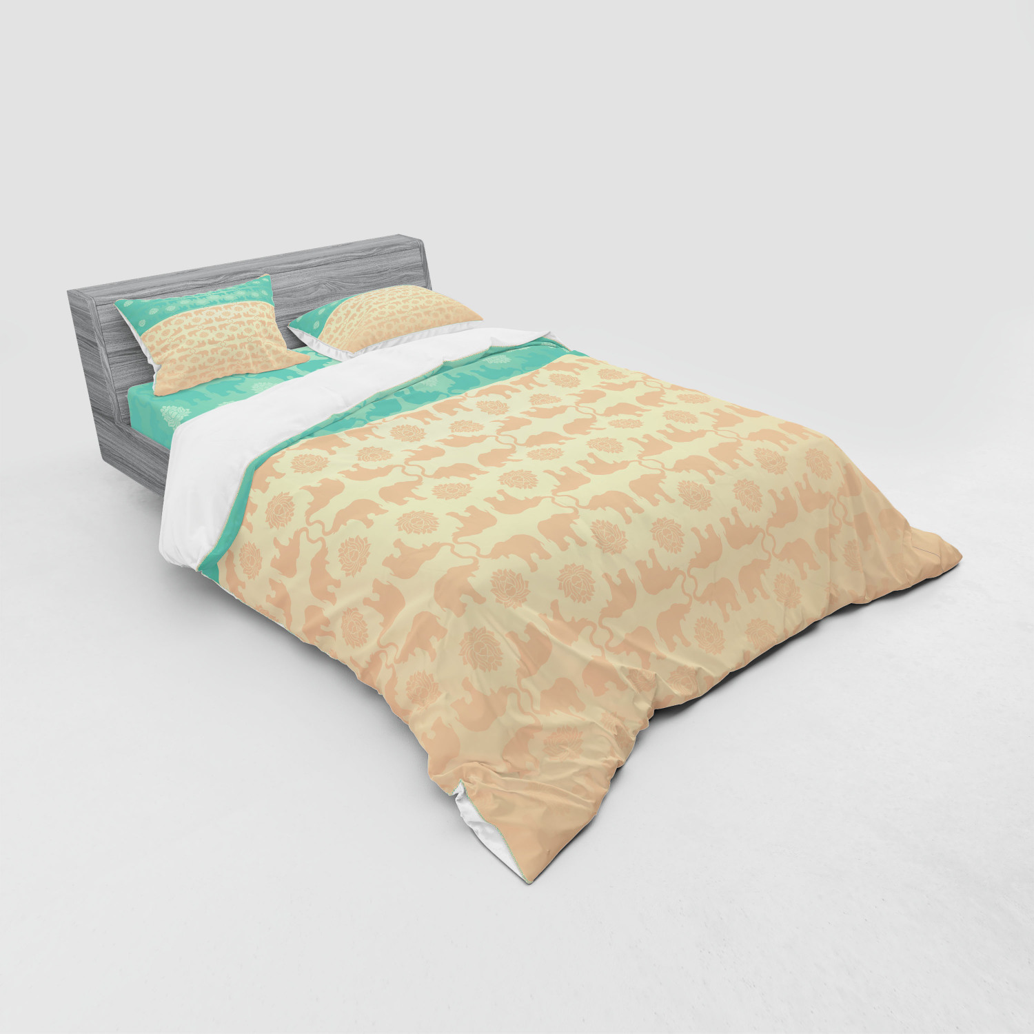 Ambesonne Ethnic Design Bedding Set Duvet Cover Sham Fitted Sheet in 3 Sizes - Picture 20 of 240