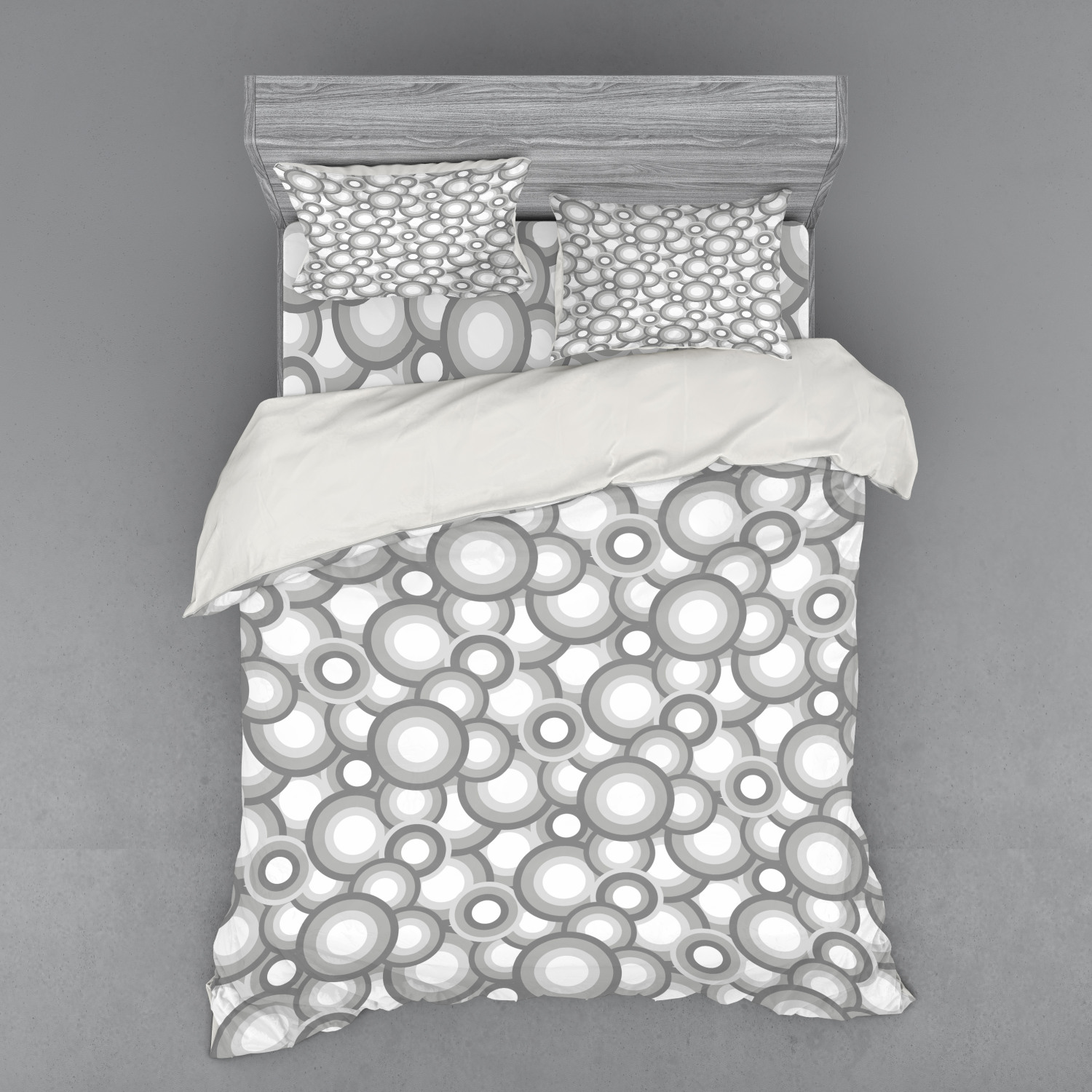 Ambesonne Retro Scene Bedding Set Duvet Cover Sham Fitted Sheet in 3 Sizes - Picture 103 of 244