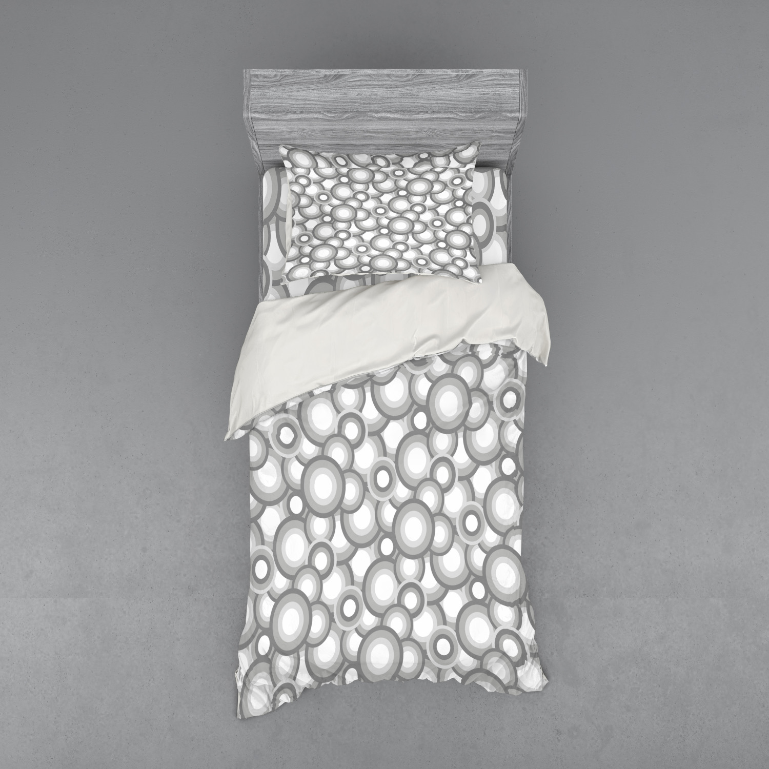 Ambesonne Retro Scene Bedding Set Duvet Cover Sham Fitted Sheet in 3 Sizes - Picture 101 of 244