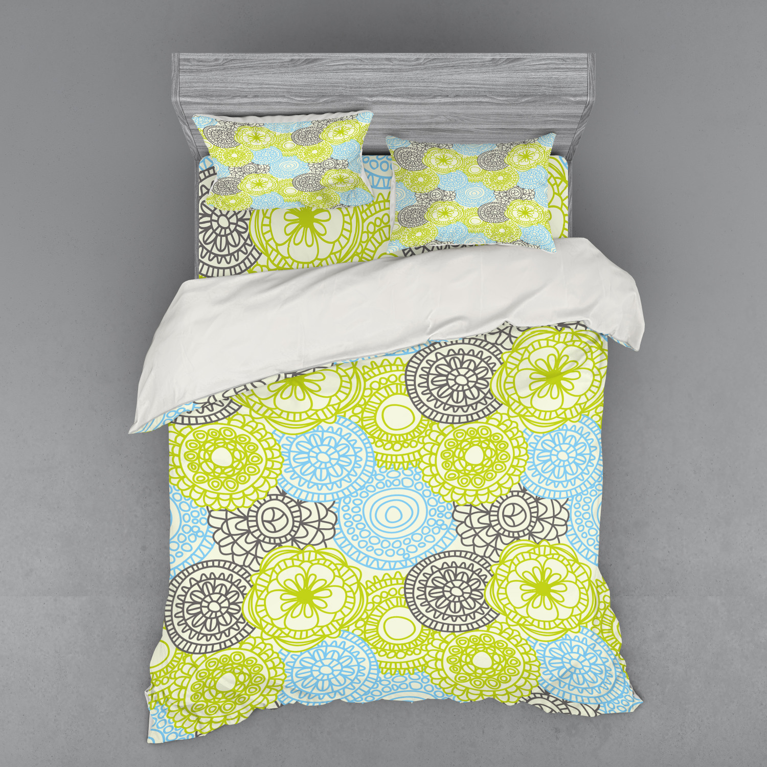 Ambesonne Ethnic Design Bedding Set Duvet Cover Sham Fitted Sheet in 3 Sizes - Picture 195 of 240