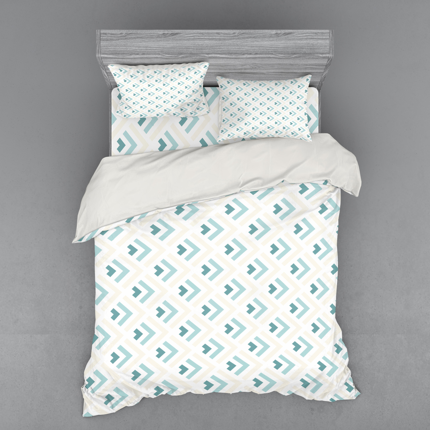 Ambesonne Retro Scene Bedding Set Duvet Cover Sham Fitted Sheet in 3 Sizes - Picture 119 of 244
