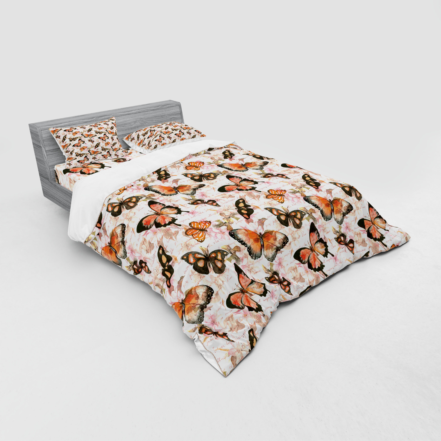 Ambesonne Vintage Scene Bedding Set Duvet Cover Sham Fitted Sheet in 3 Sizes - Picture 136 of 244