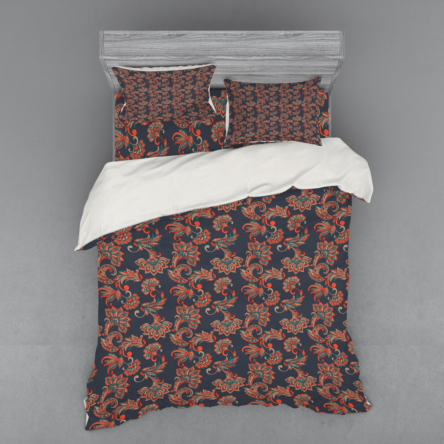 Ambesonne Ethnic Design Bedding Set Duvet Cover Sham Fitted Sheet in 3 Sizes - Picture 163 of 240