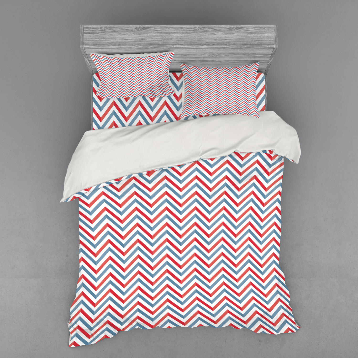 Ambesonne Retro Scene Bedding Set Duvet Cover Sham Fitted Sheet in 3 Sizes - Picture 155 of 244
