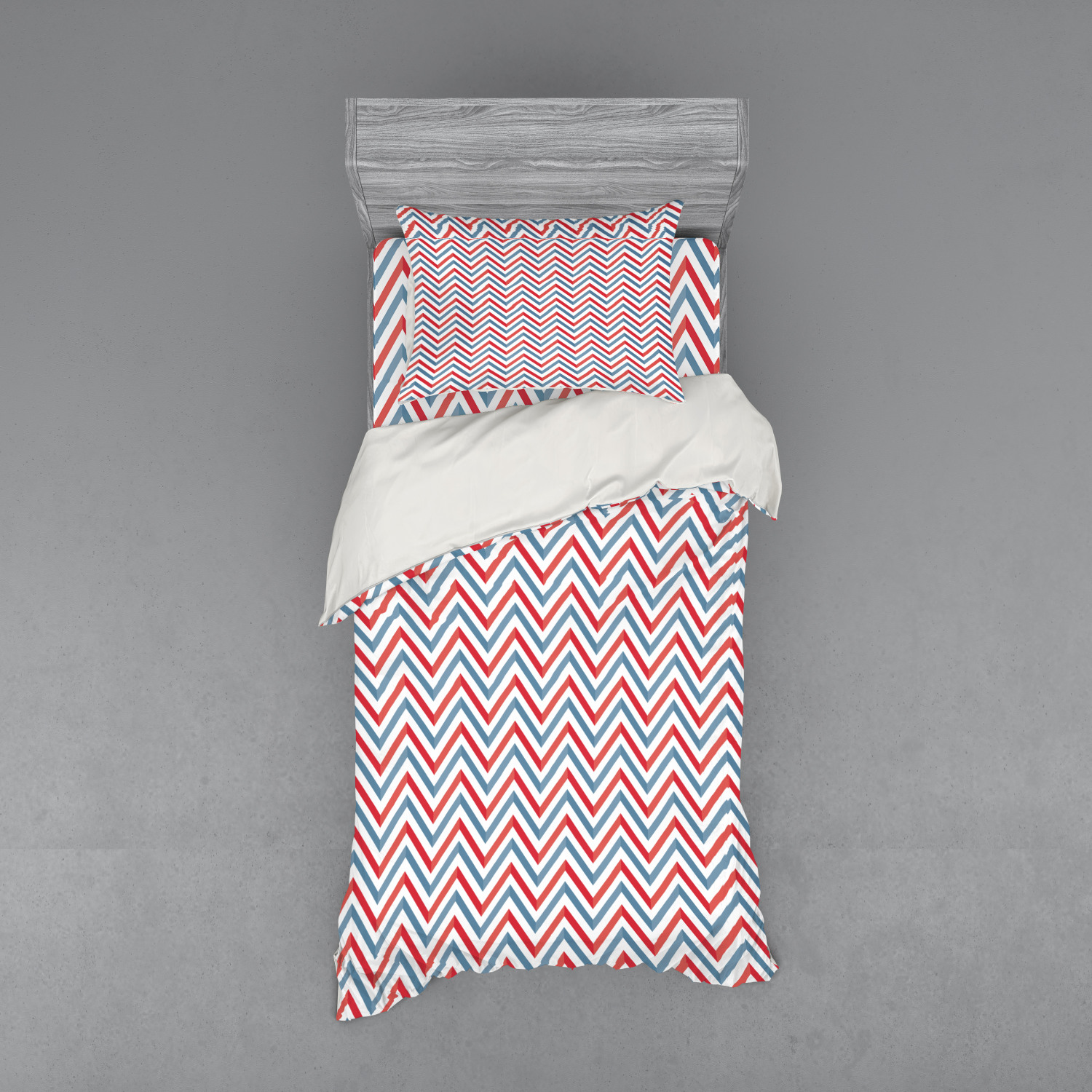 Ambesonne Retro Scene Bedding Set Duvet Cover Sham Fitted Sheet in 3 Sizes - Picture 153 of 244