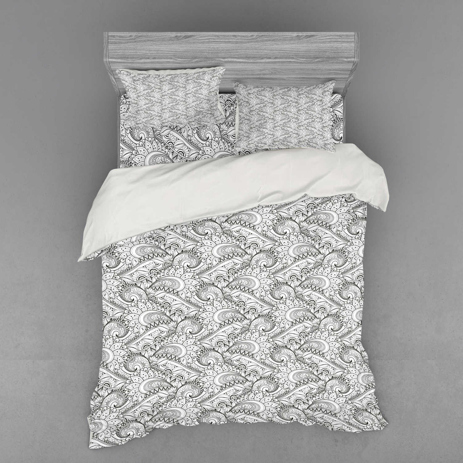 Ambesonne Ethnic Design Bedding Set Duvet Cover Sham Fitted Sheet in 3 Sizes - Picture 191 of 240