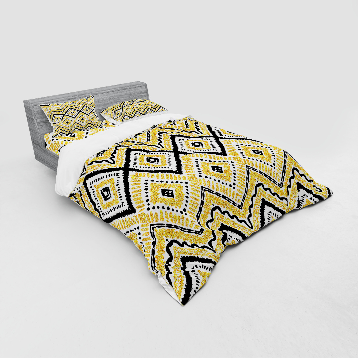 Ambesonne Ethnic Design Bedding Set Duvet Cover Sham Fitted Sheet in 3 Sizes - Picture 52 of 240